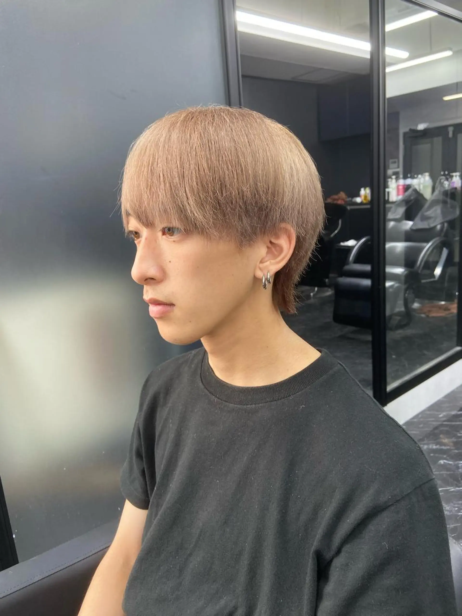 ショート カラー メンズ メンズハイトーン ハイトーンカラー ヘアカラー トリートメント ミルボンAujua認定サロン Ria  OSAKA 梅田所属・メンズ、エクステ特化 Ryuのヘアスタイル