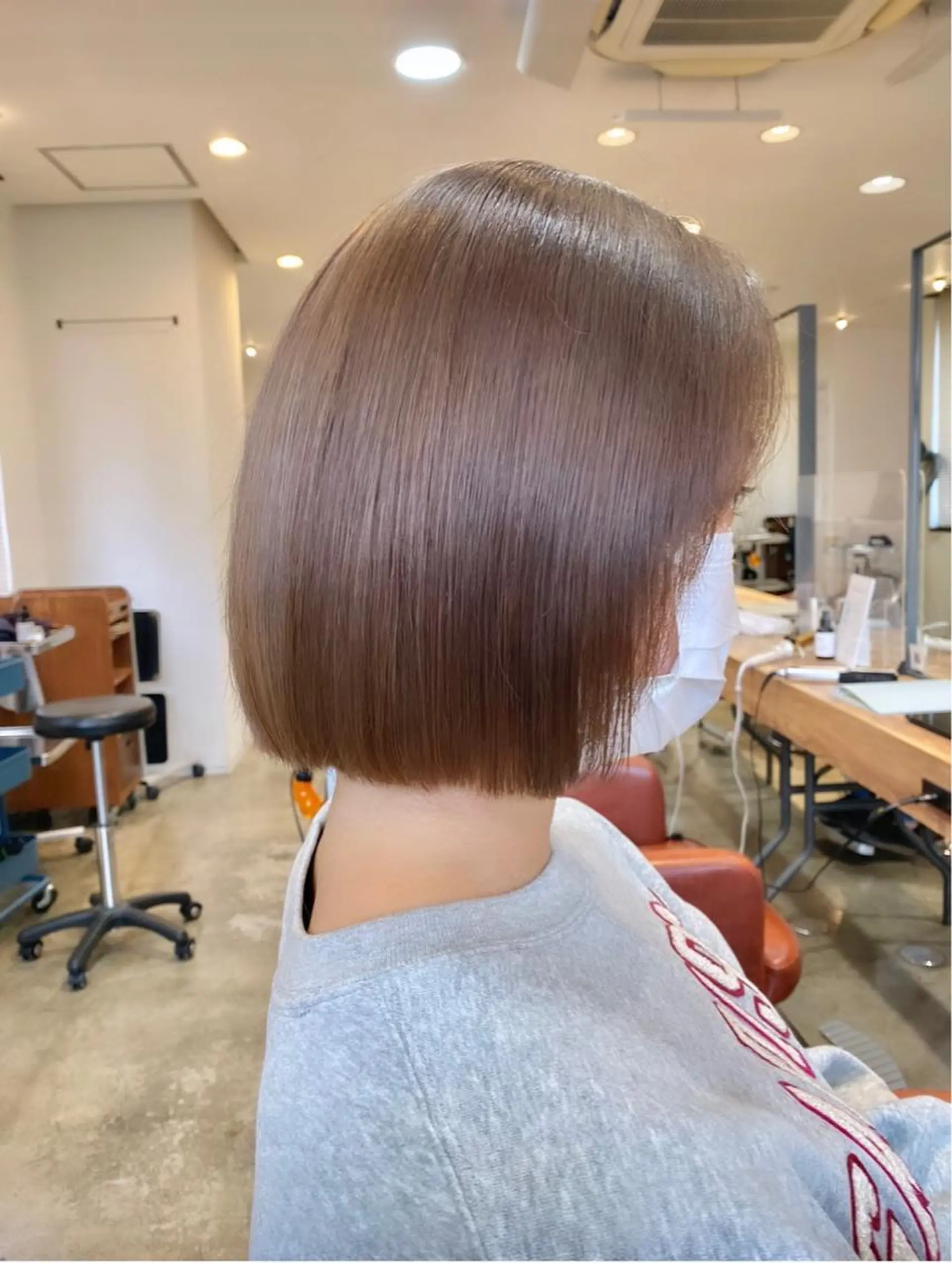 ショート ボブ カット 聖斗 /ハイトーン/パーマのヘアスタイル