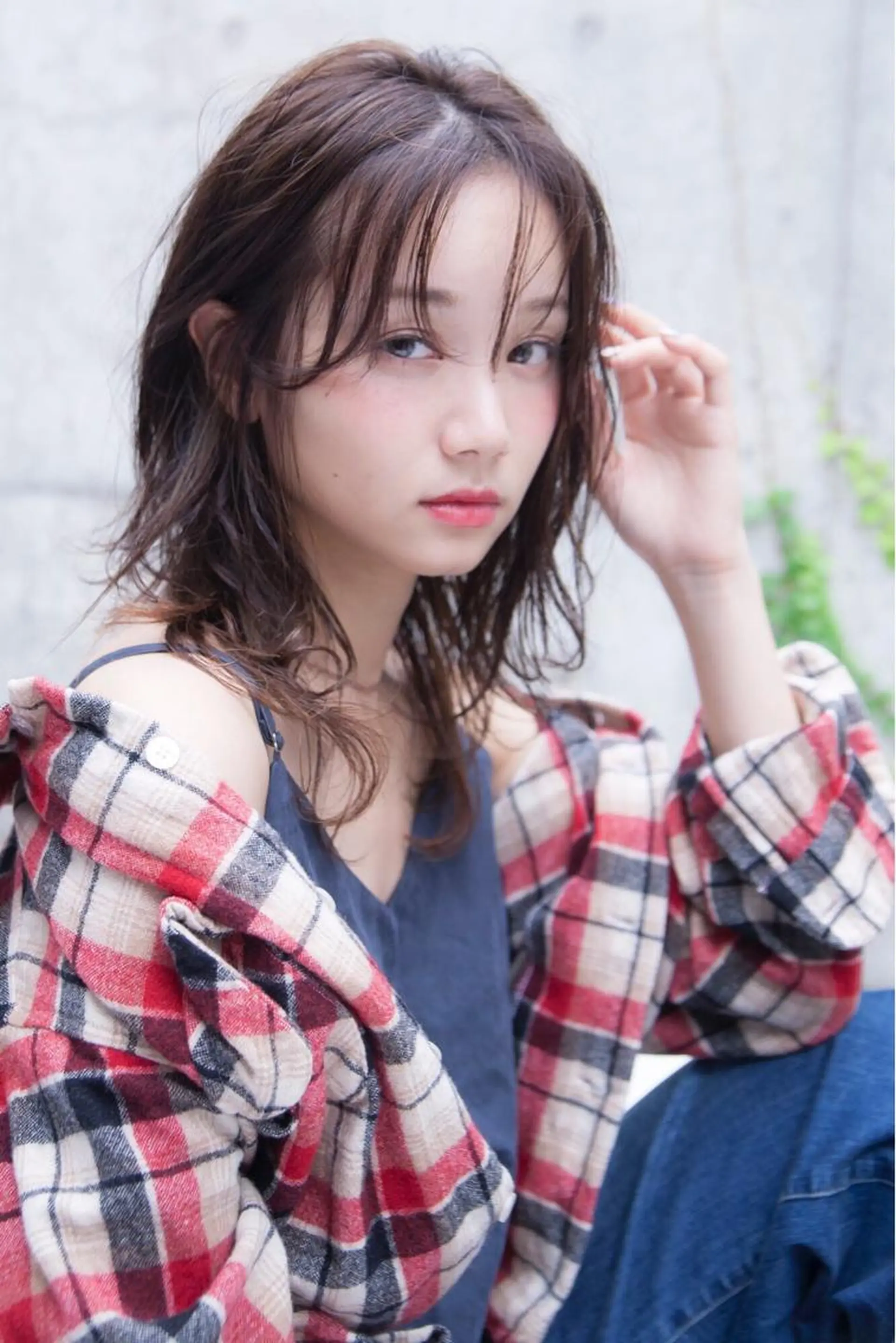 セミロング カラー hao所属・西山 頌太のヘアスタイル