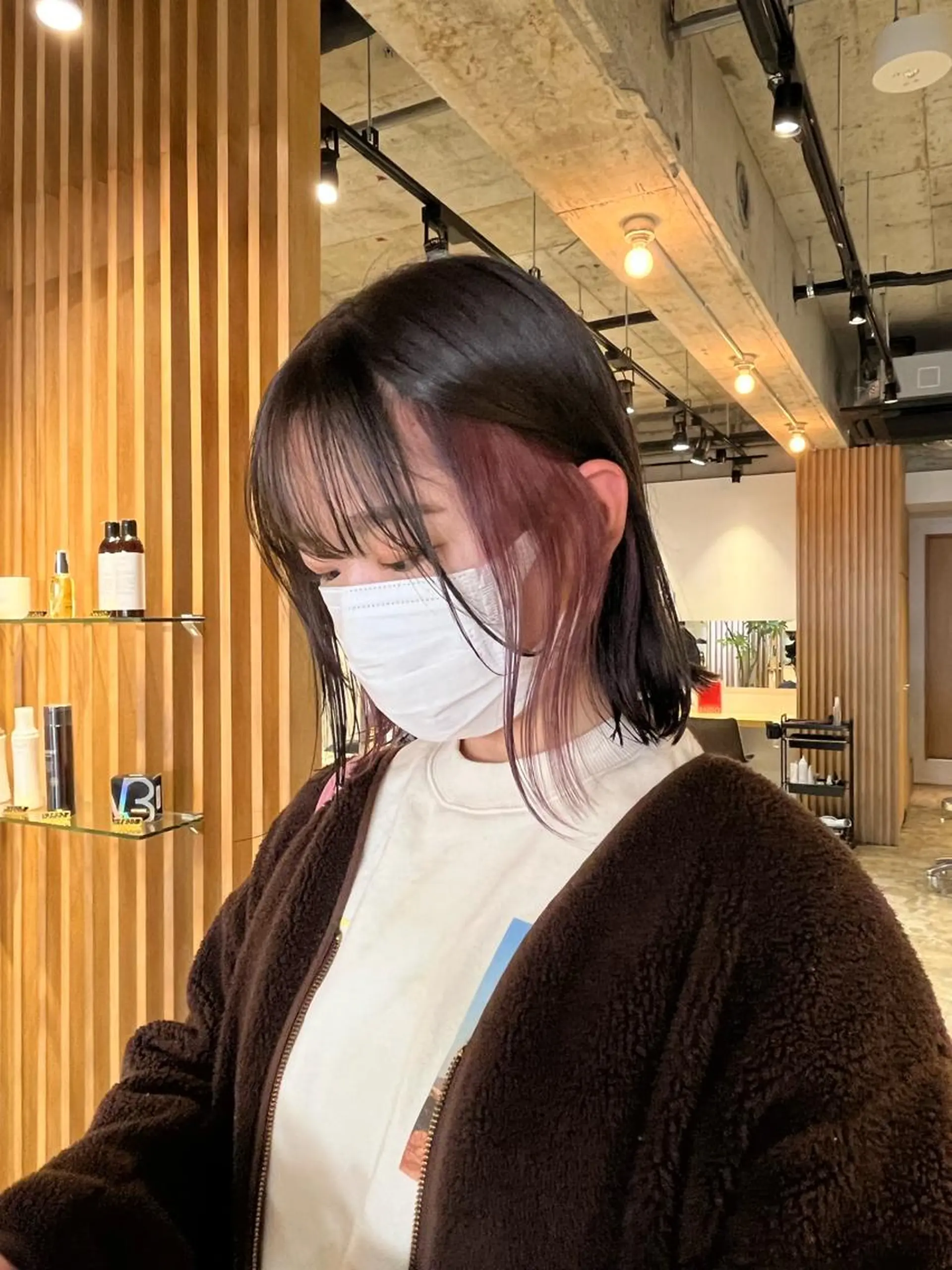 ミディアム カラー ハイトーン/レイヤー 💜Akaneのヘアスタイル