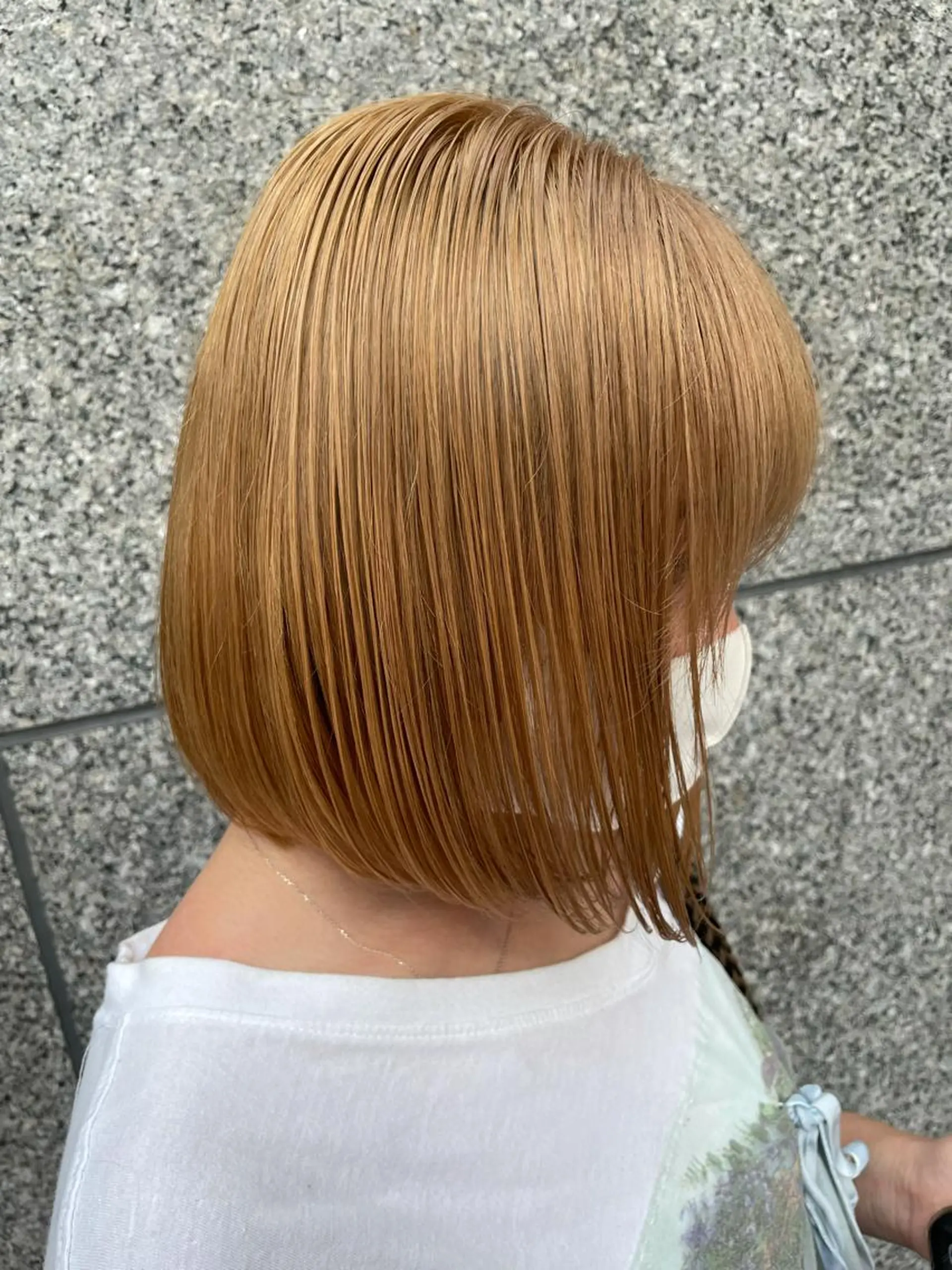 ショート カラー ハイトーンカラー ボブ ヘアカラー 縮毛矯正 ＆style所属・生長 歩のヘアスタイル