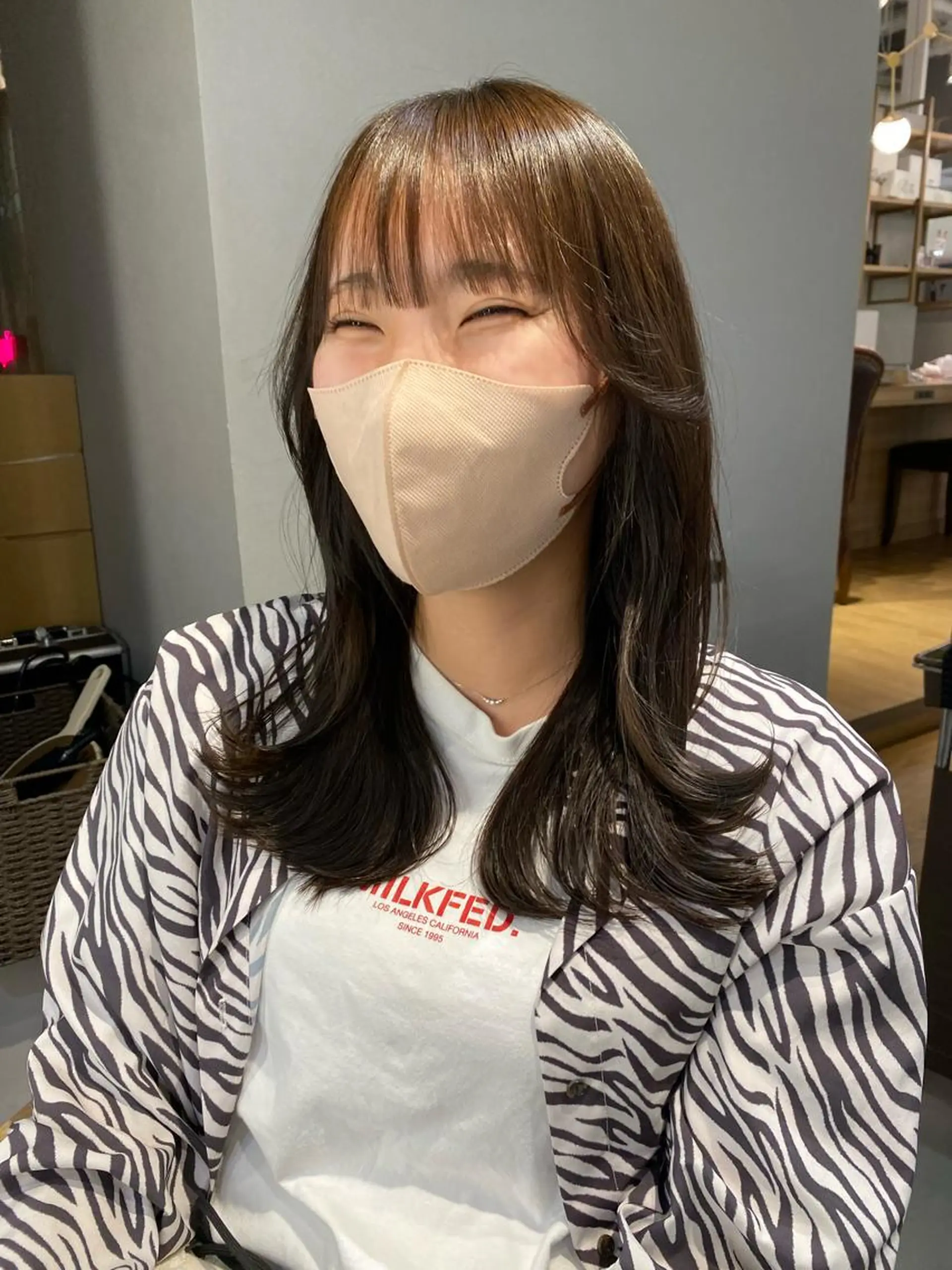 セミロング カット トリートメント unopulir   茶屋町店所属・unopulir 景山　凌のヘアスタイル