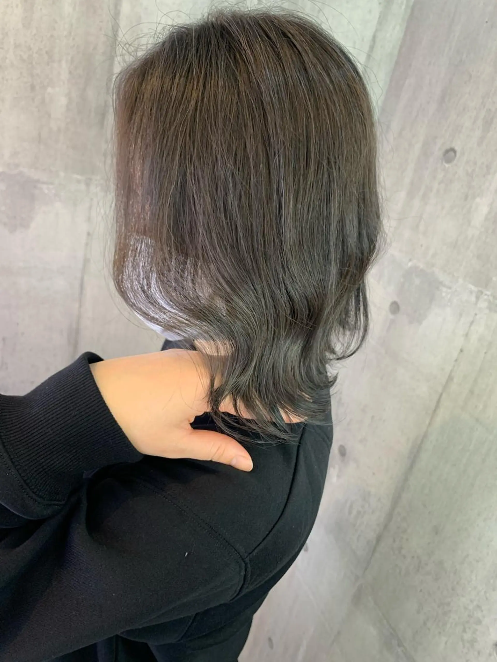 カラー アッシュ アッシュグレー アッシュグレージュ ブリーチ グレージュ ボブ/透明感カラー 増田さくらのヘアスタイル