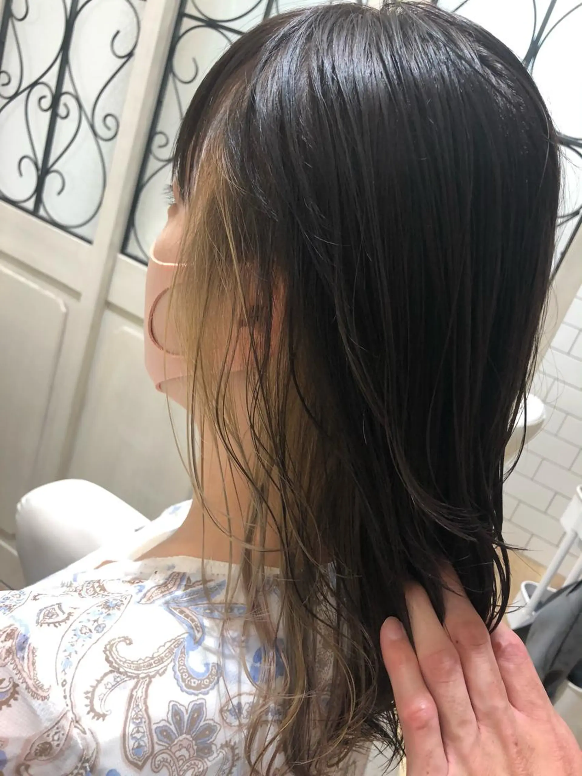 セミロング -5歳大人ﾊｲﾗｲﾄ ✨津嘉山のヘアスタイル