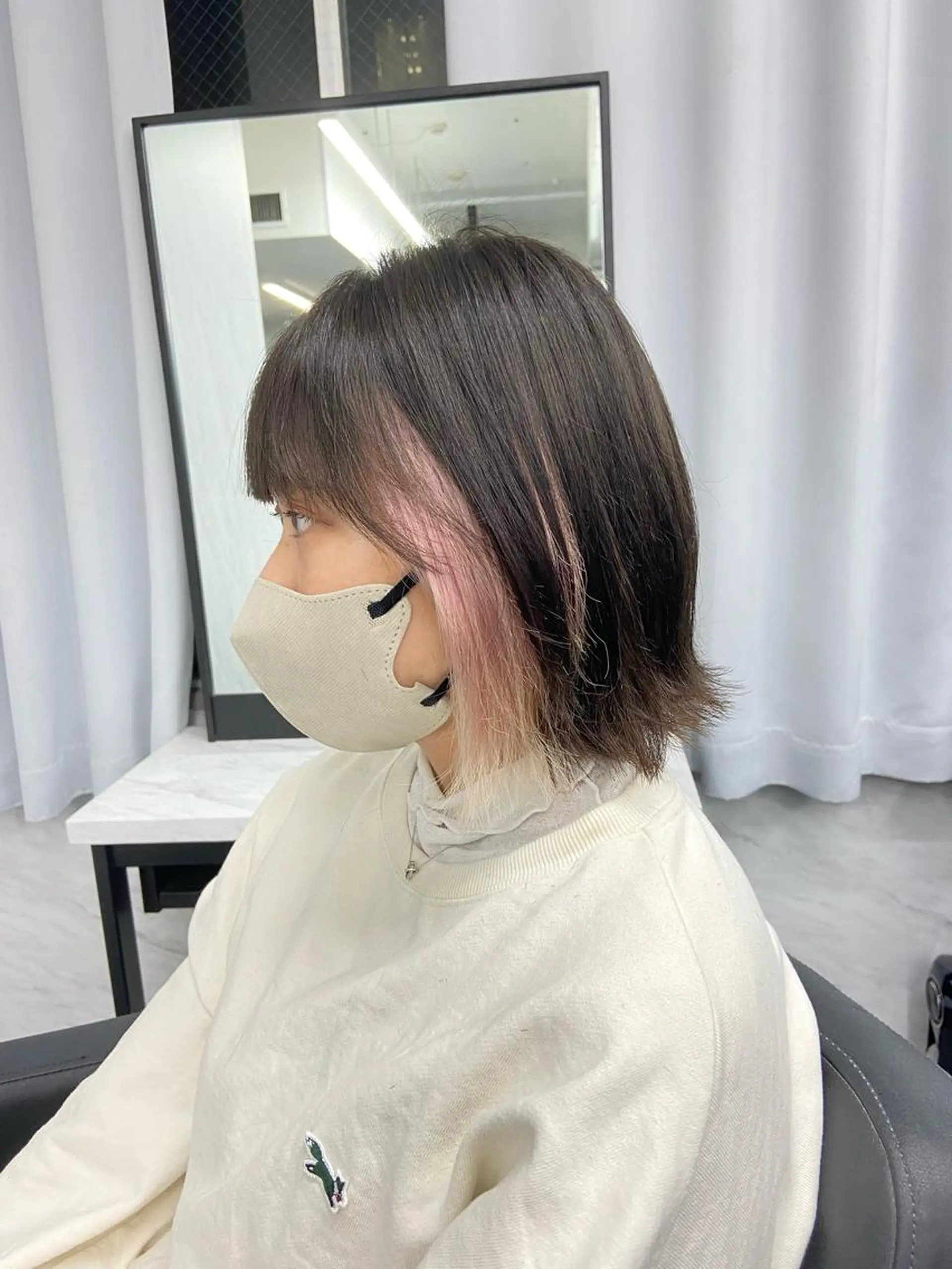 ショート カラー ハイトーンカラー ヘアカラー トリートメント ミルボンAujua認定サロン Ria  OSAKA 梅田所属・メンズ、エクステ特化 Ryuのヘアスタイル