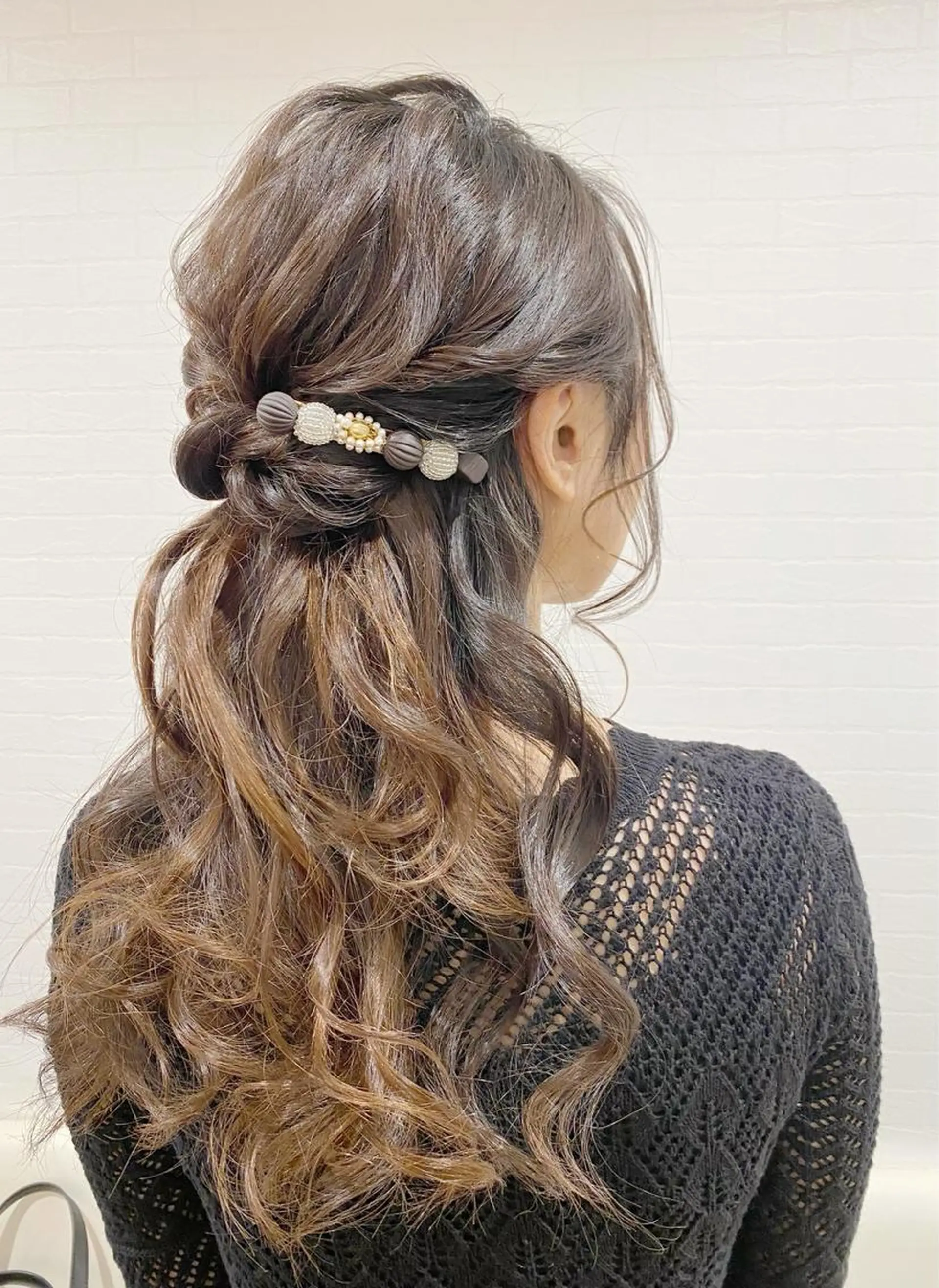 ヘアアレンジ ハーフアップ ヘアセット GRANLUSSO 〜グランルッソ駅前店所属・木口 嘉美のヘアスタイル