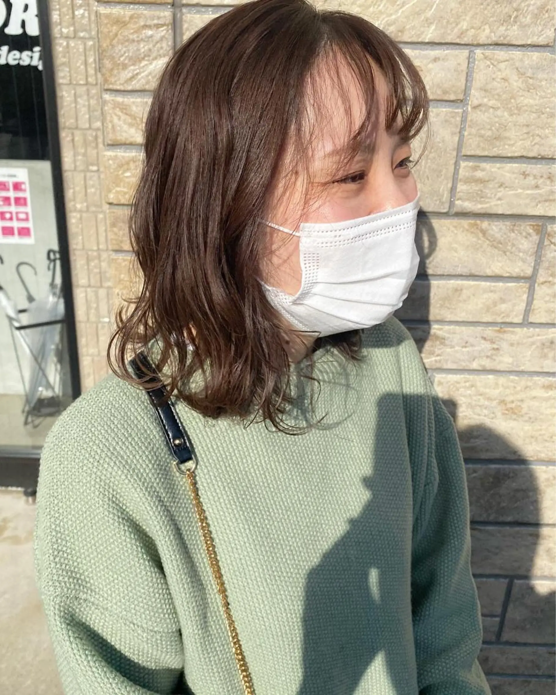ミディアム カラー ベージュカラー トリートメント FIORE hair design所属・山根 奈緒のマツエク・マツパデザイン