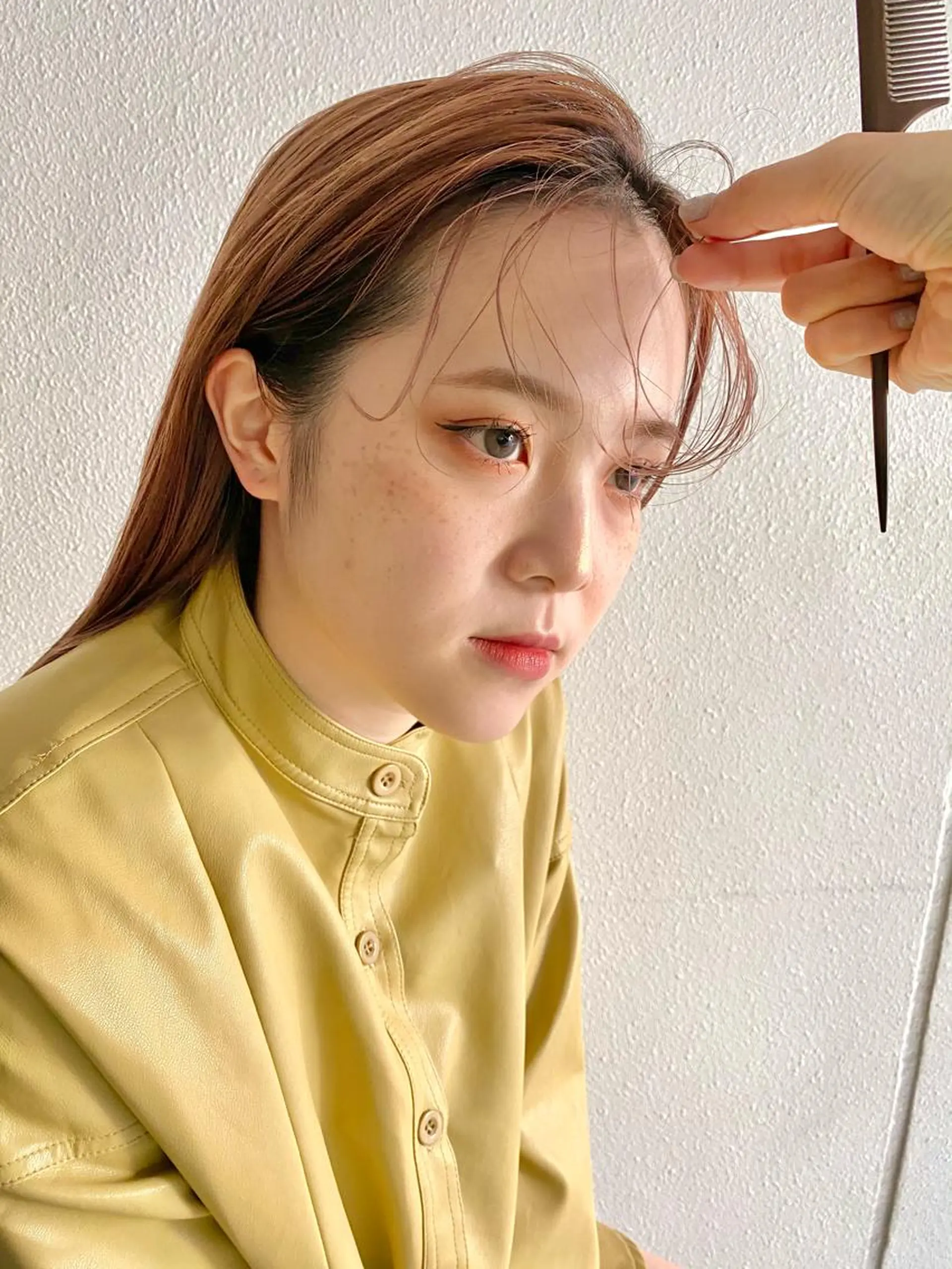 ロング カラー ヘアカラー ツガミ リナのヘアスタイル