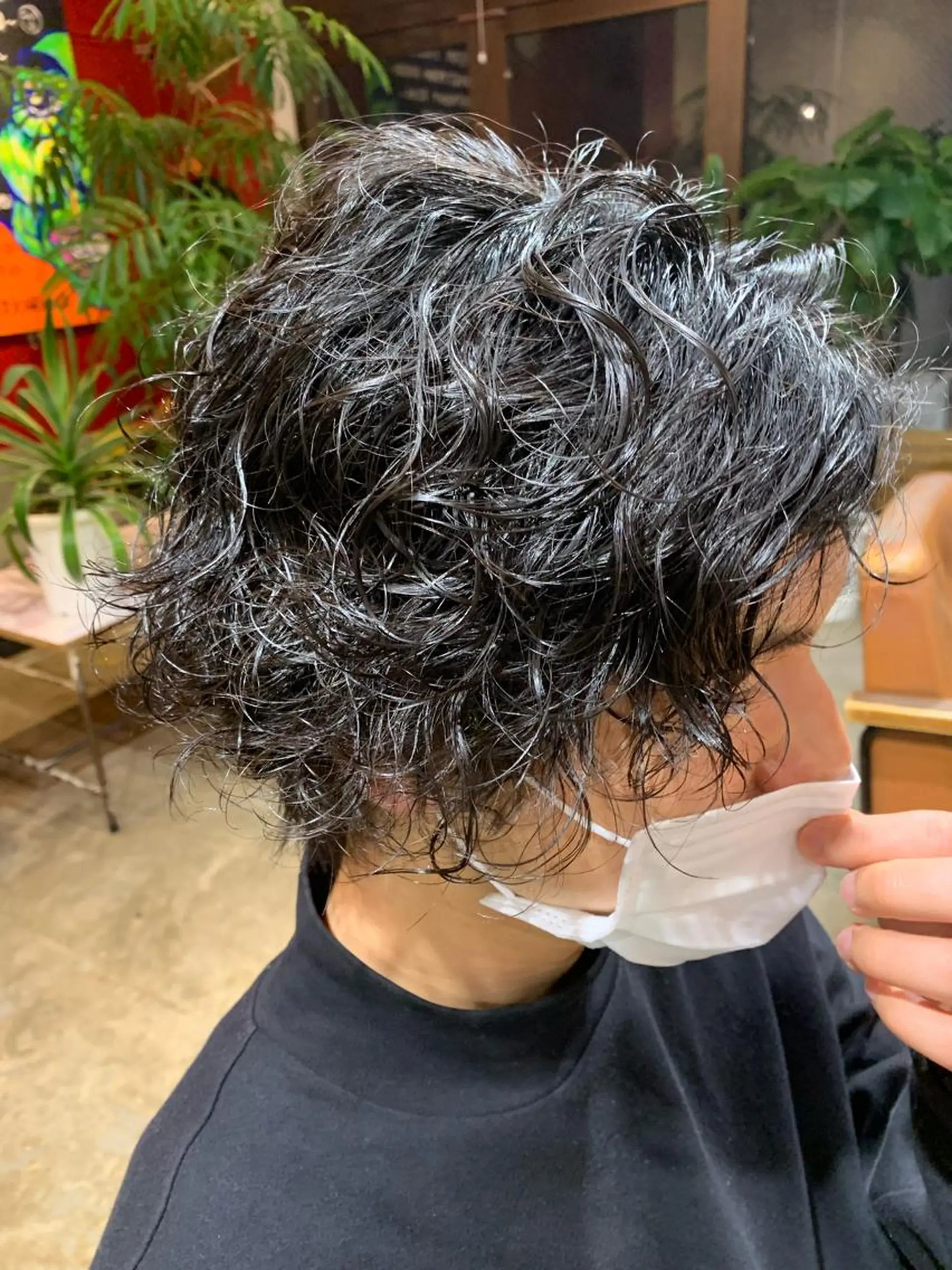 ミディアム カット パーマ メンズサロンルーブ所属・宮嶋 勇輔のヘアスタイル