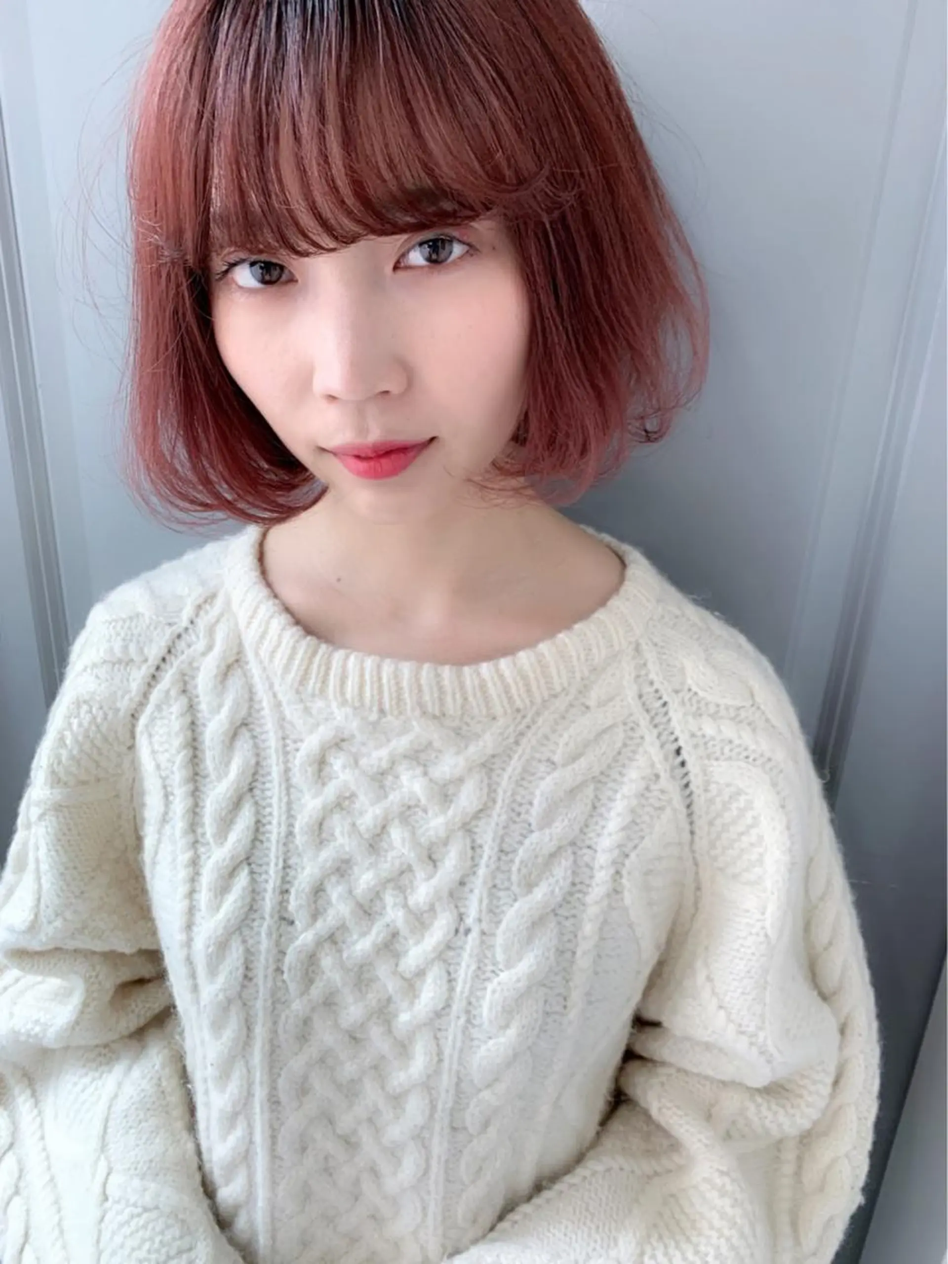 カラー レッドカラー 古賀 侑磨のヘアスタイル