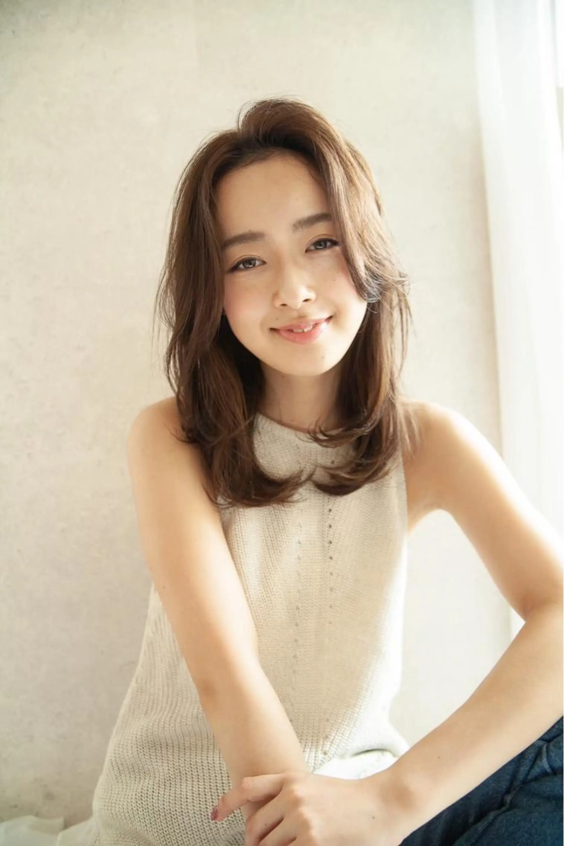 ミディアム カラー カット ヘアカラー トリートメント ヘッドスパ ヘアセット 店長 茂野聖史のヘアスタイル