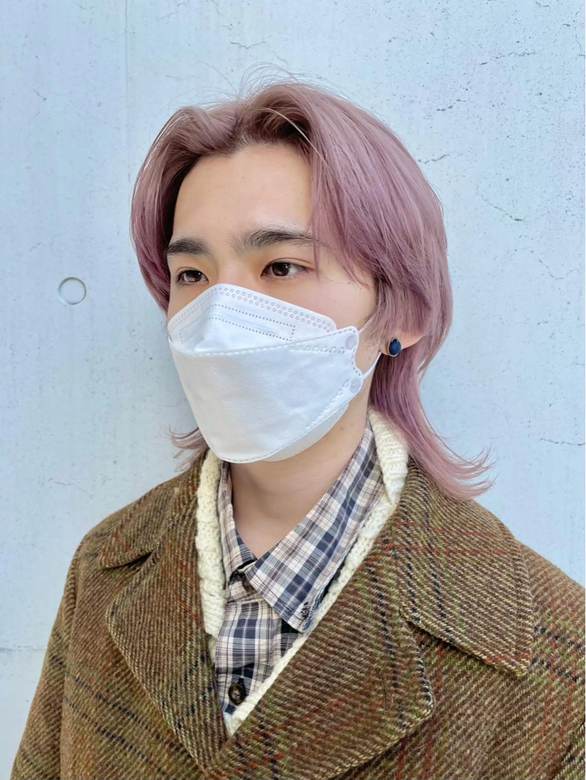 ショート カラー メンズ メンズブリーチ メンズハイトーン メンズインナーカラー メンズ韓国風 メンズウルフカット ヘアカラー 藤澤 夏実/インナーカラーのヘアスタイル