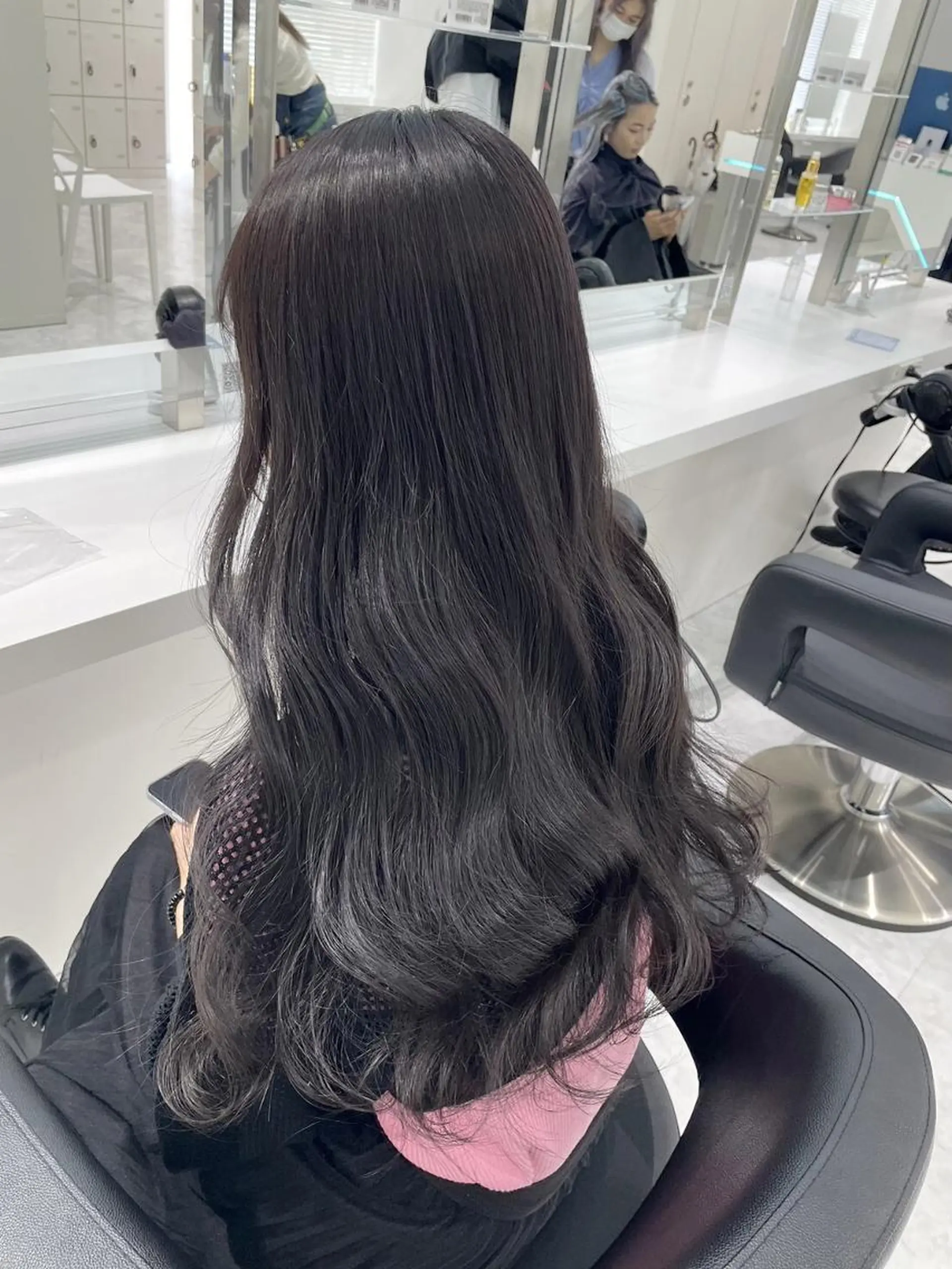 カラー カット パーマ 💕艶髪 透明感カラー💕のヘアスタイル