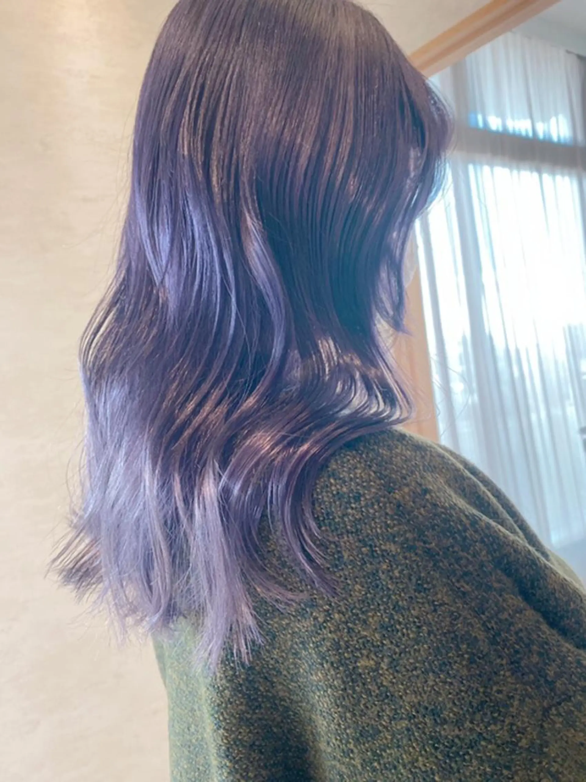 ロング カラー ブルーカラー ブルーラベンダー ラベンダーカラー matsuzawa mihoのヘアスタイル