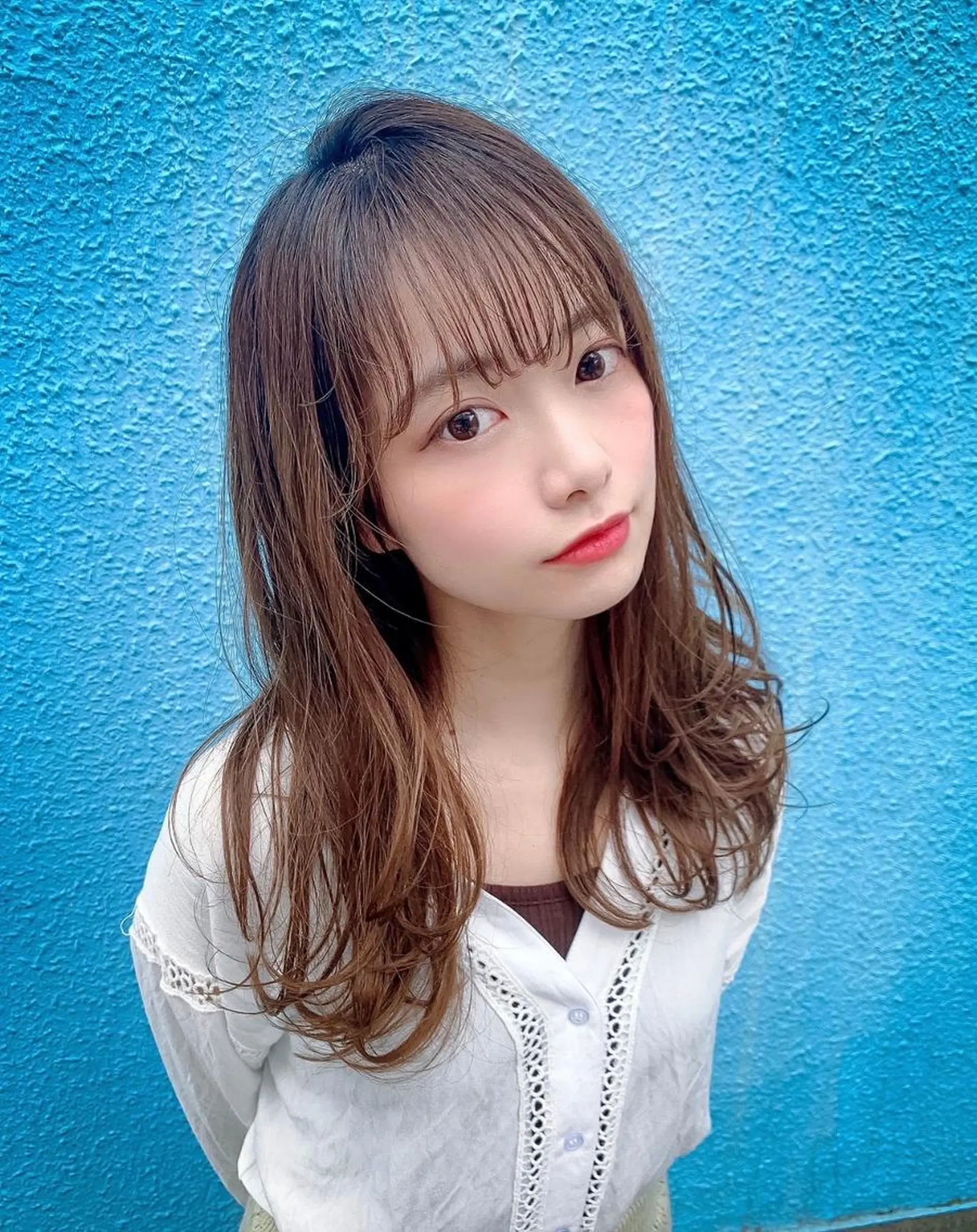 ミディアム ハイライト 髪質改善 小顔カット 縮毛矯正 トリートメント カット トリートメント 髪質改善TABATA YUUKI 表参道のヘアスタイル