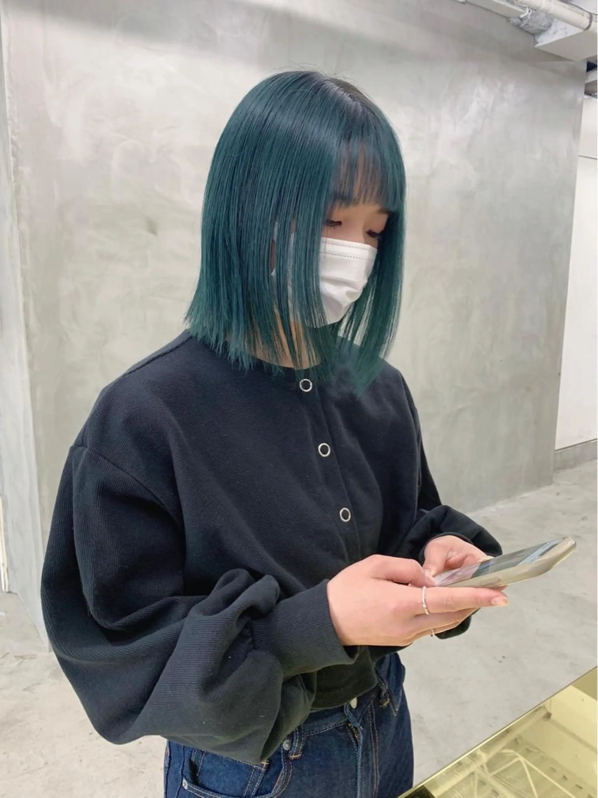 ミディアム カラー ブームボックス所属・🐝ハイトーンカラー hachi🐝のヘアスタイル