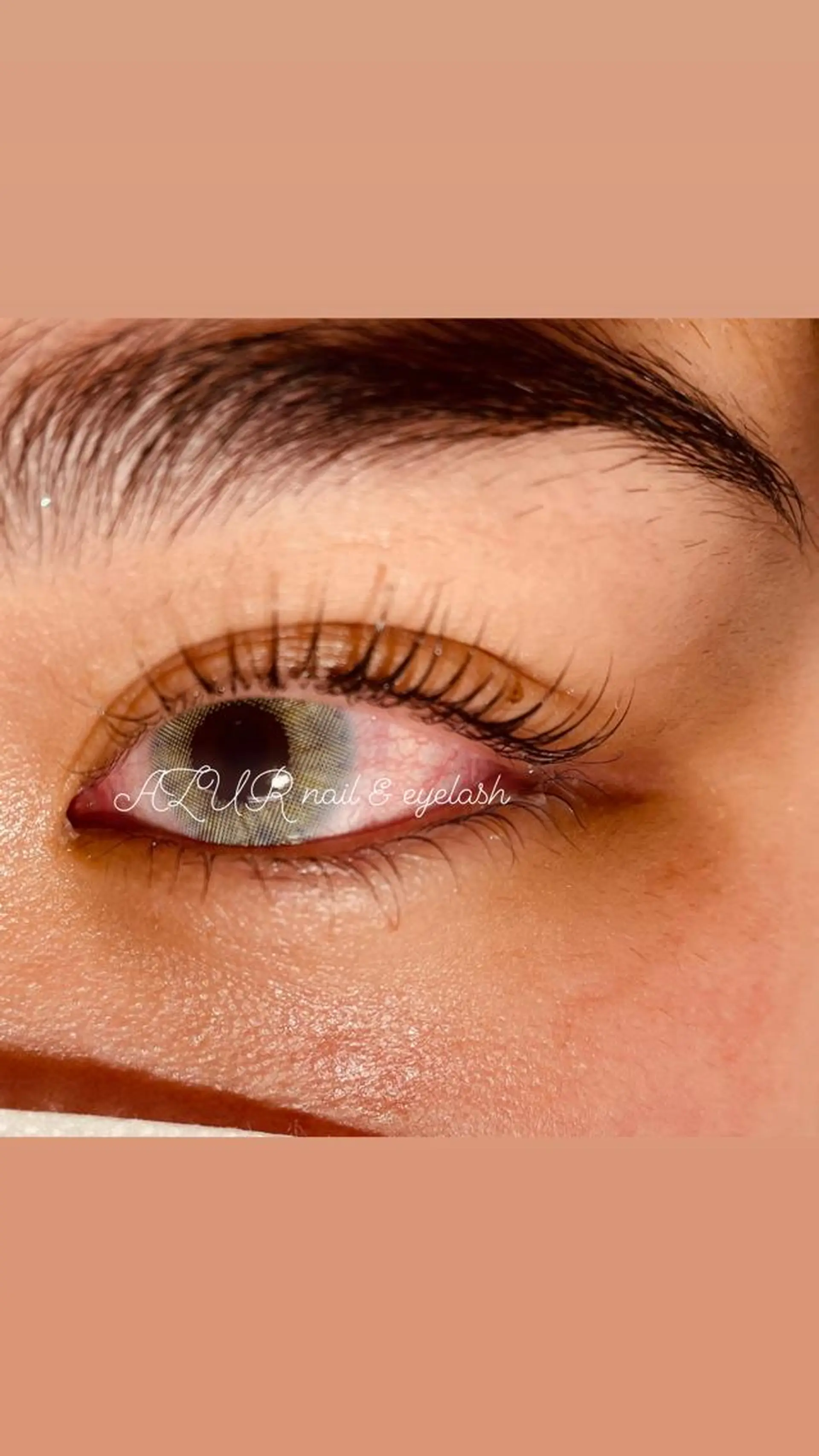 マツエク・マツパ パリジェンヌラッシュリフト AZUR N&eyelashのネイルデザイン