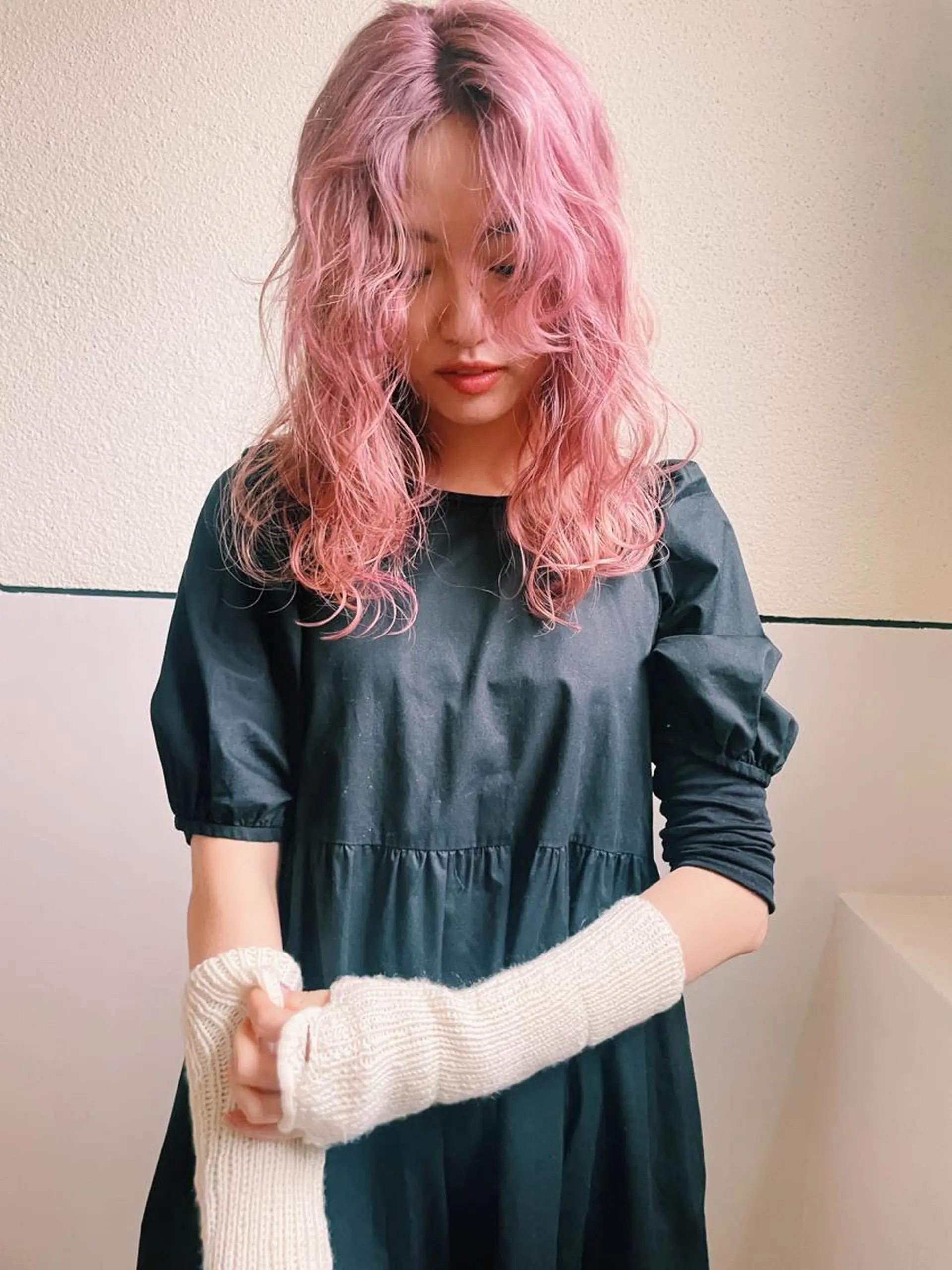 ミディアム カラー カット ヘアカラー トリートメント suvvy hairsalonのヘアスタイル