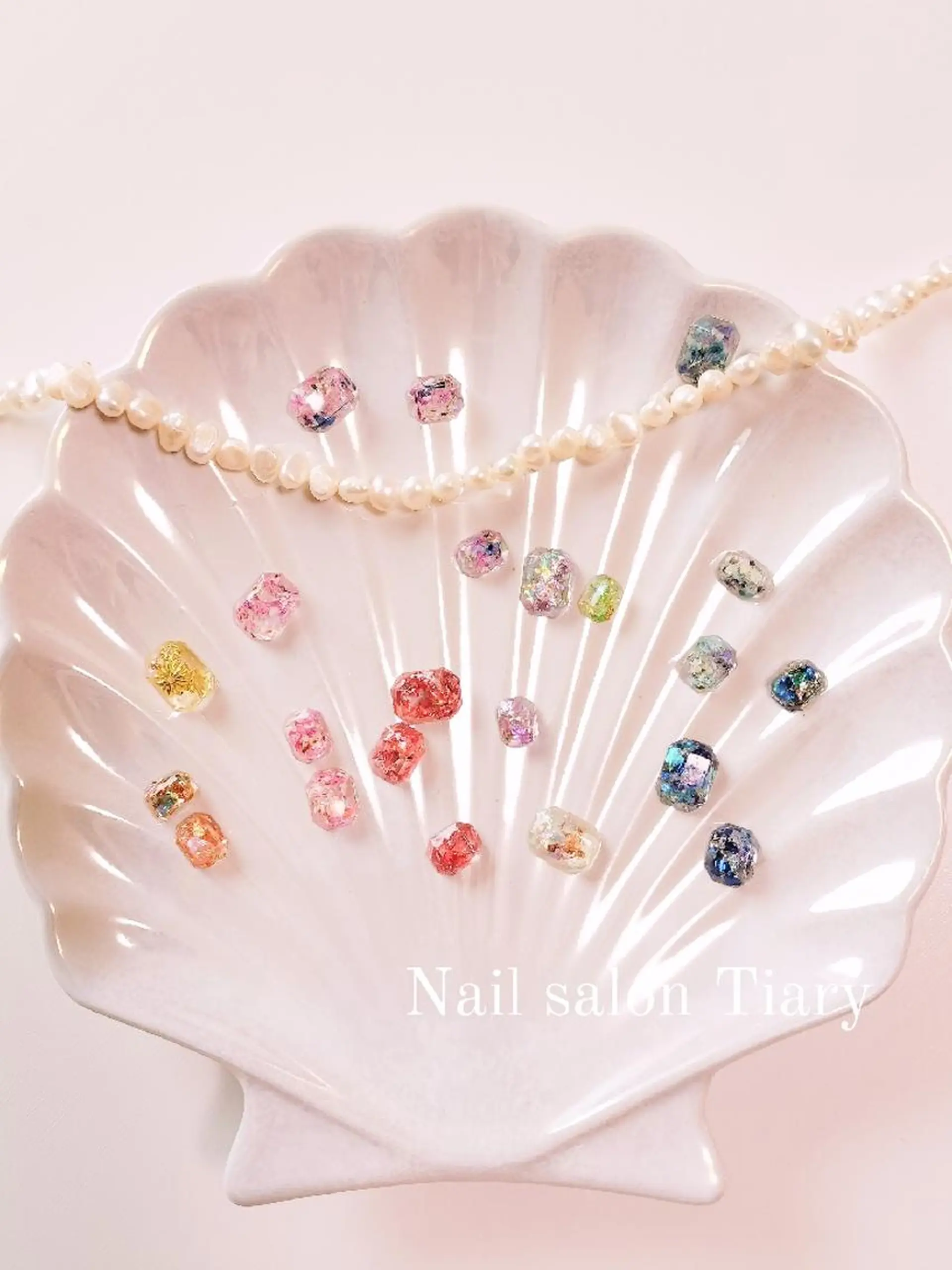 ネイル スクエアネイル Nail salon Tiary オーナーのネイルデザイン