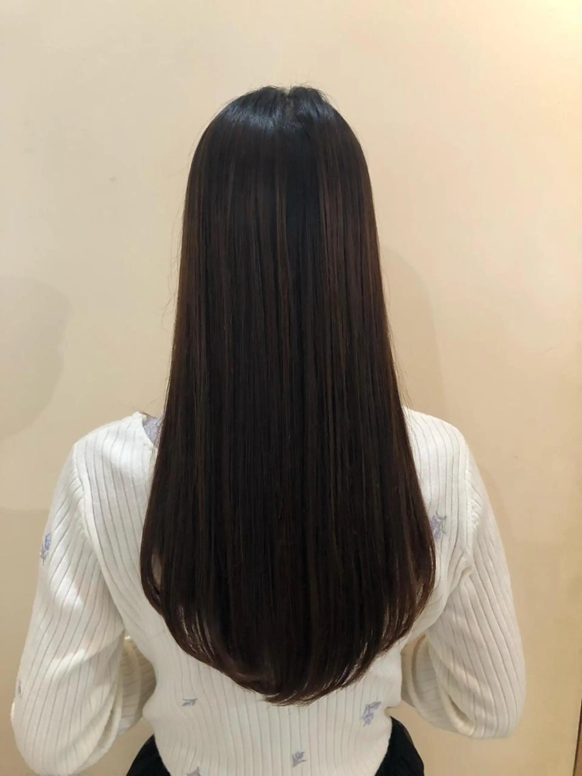ロング カット 縮毛矯正 ひろせ かなのヘアスタイル