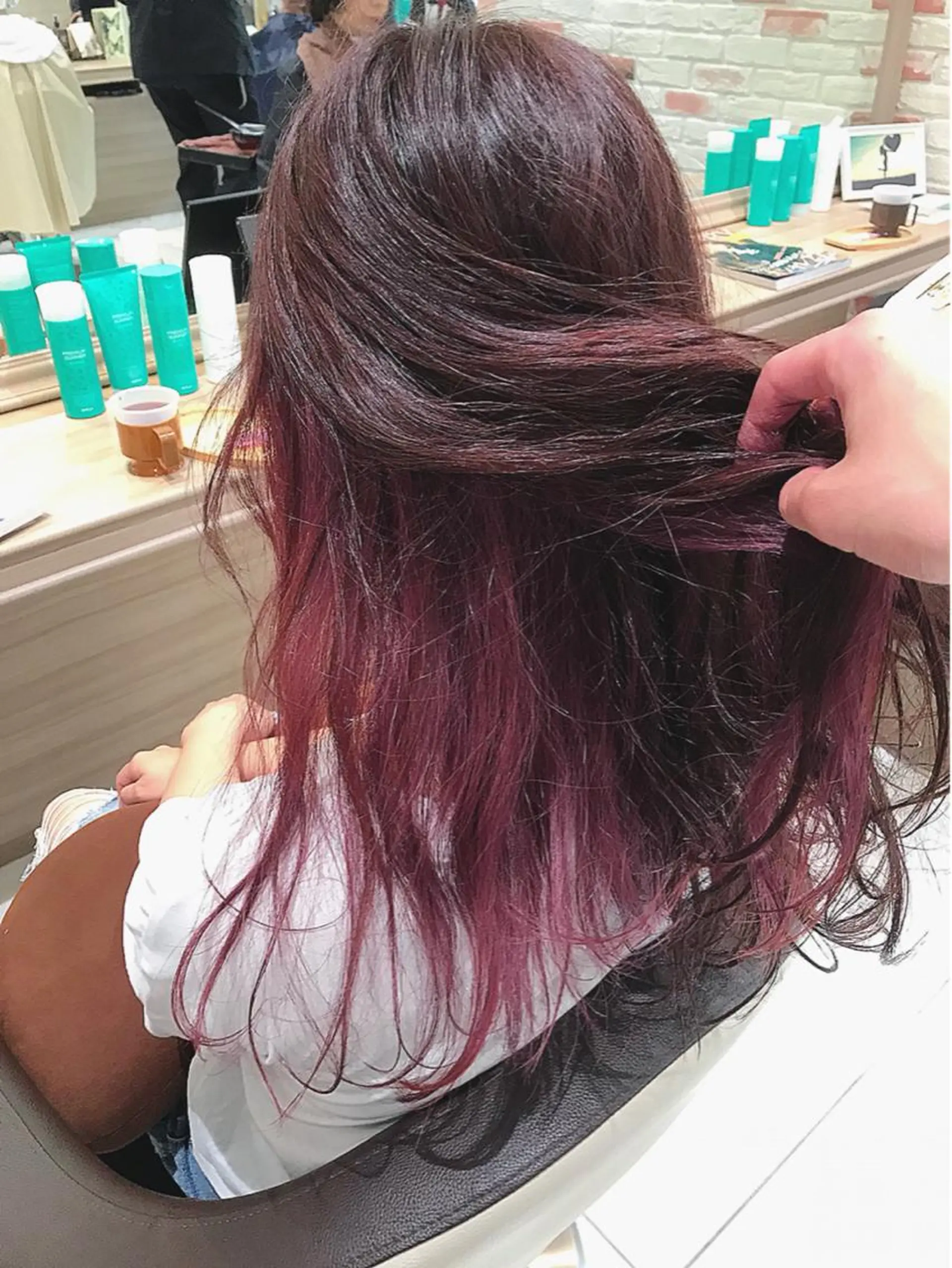 ロング カット ヘアカラー 新宿 木下拓哉のヘアスタイル