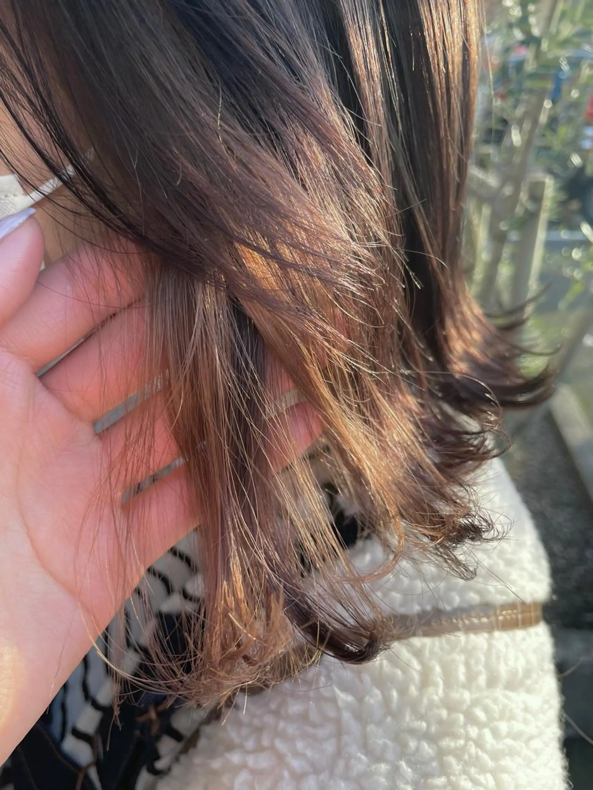カラー ベージュカラー hair make apt mocalabel所属・オクムラ ユキノのヘアスタイル