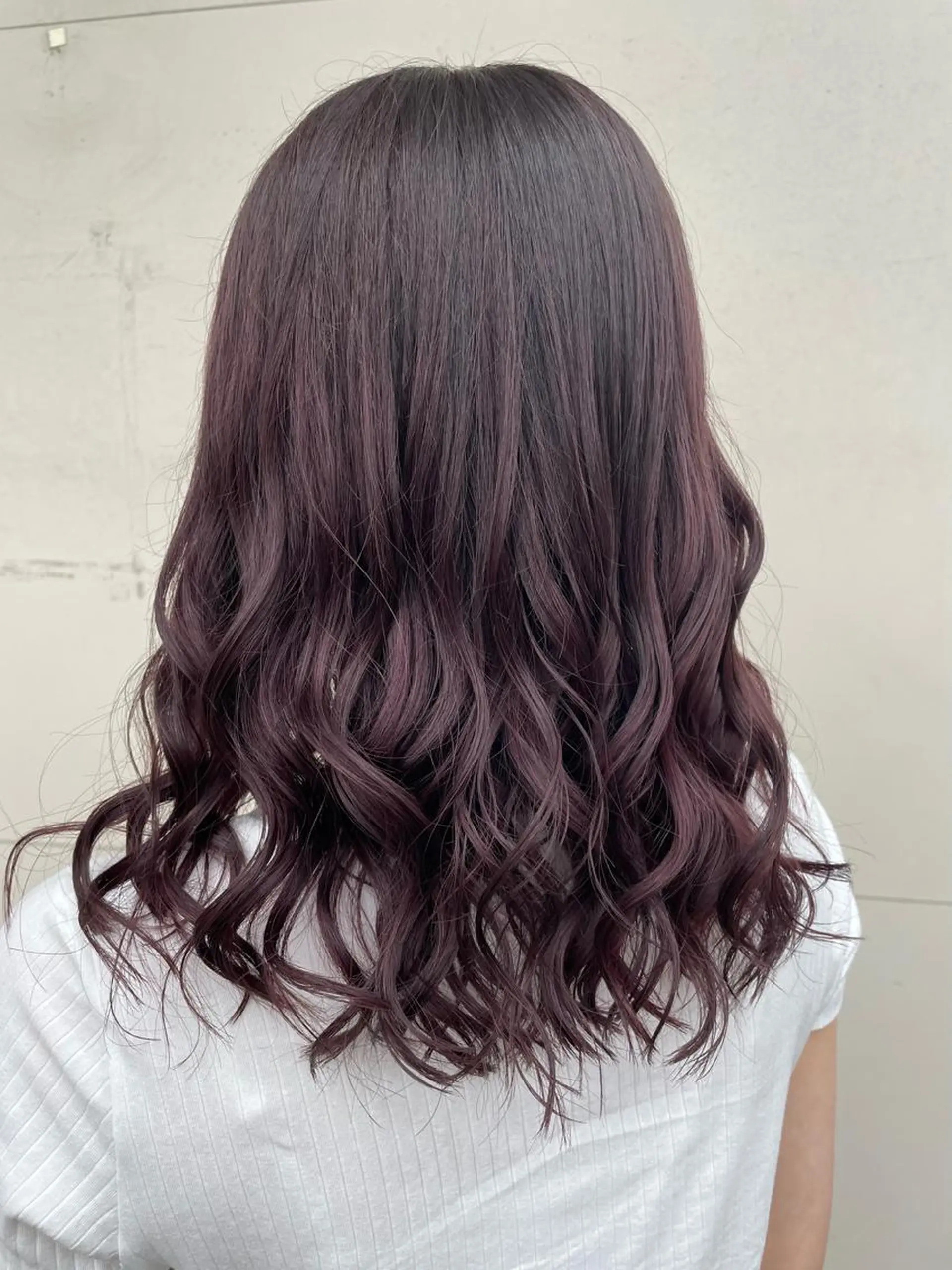セミロング カラー 🎀透明感×ちゅるん ピンク🎀ゆきののヘアスタイル