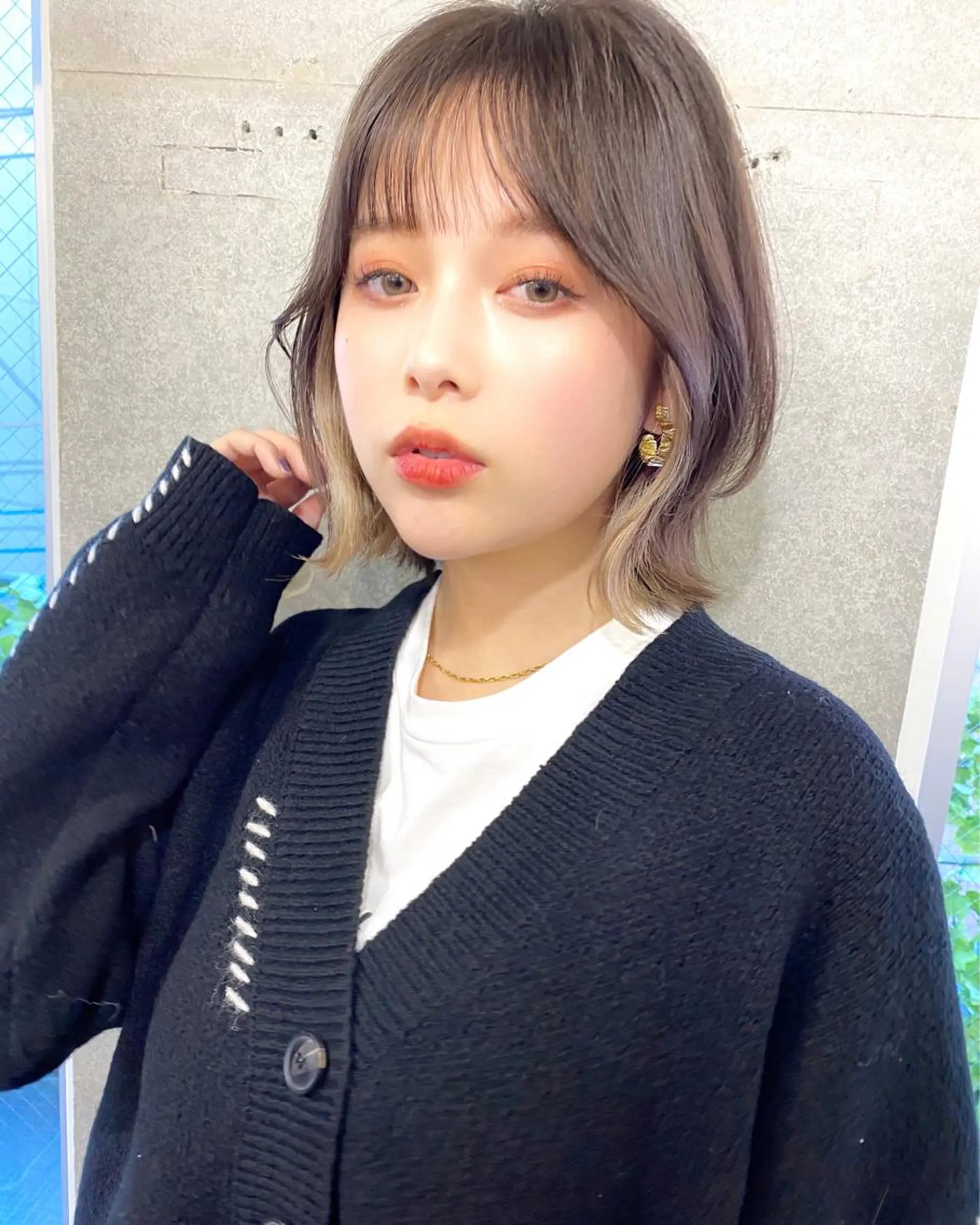 ミディアム カラー 似合わせレイヤー 🇰🇷荒木洋文のヘアスタイル