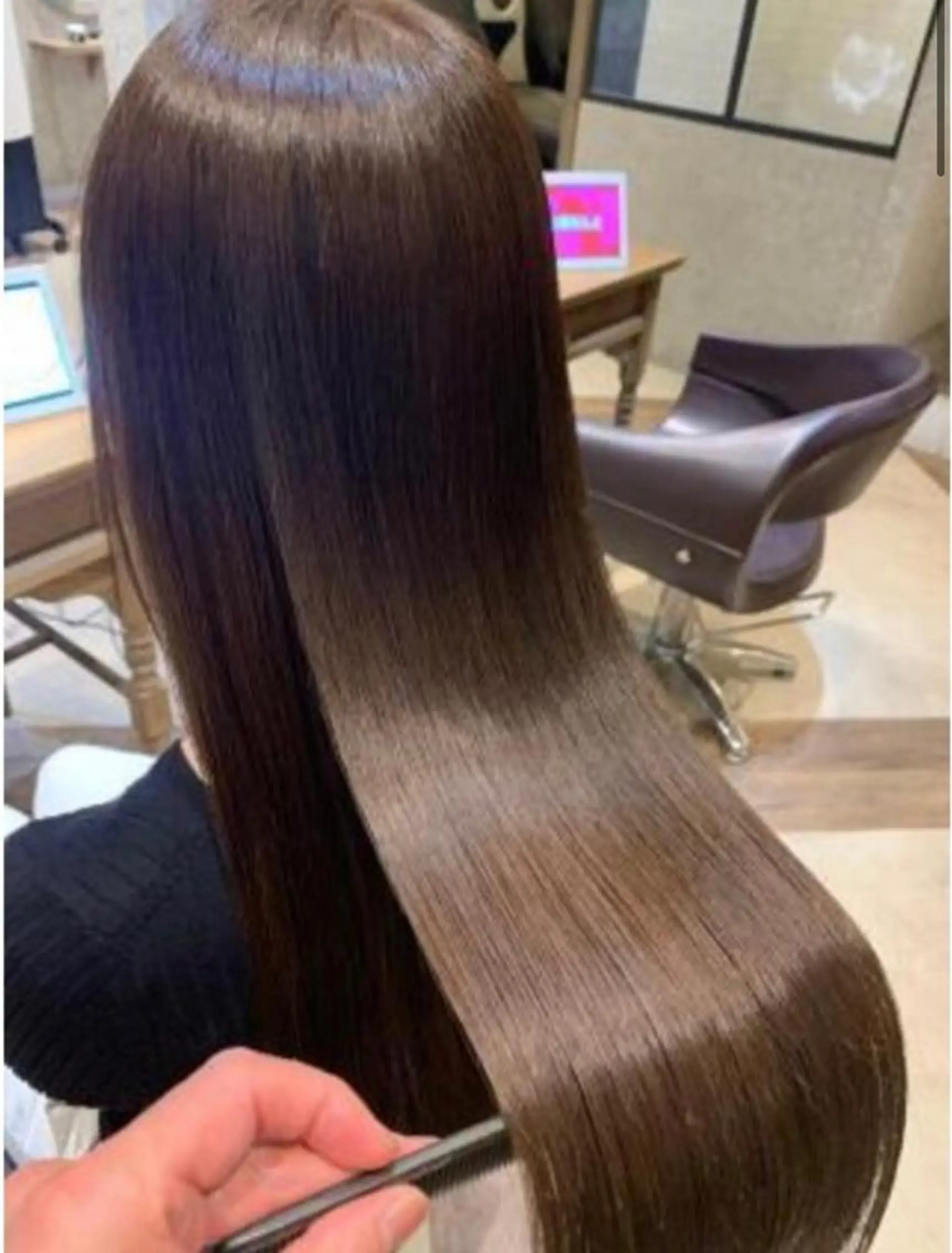 ロング カラー パーマ ヘアアレンジ メンズ キッズ ネイル マツエク・マツパ アイブロウ 髪質改善 縮毛矯正 トリートメント 酸性ストレート ストレートパーマ 🎀盛れる顔周り×レ イヤー×透明感/米田のヘアスタイル