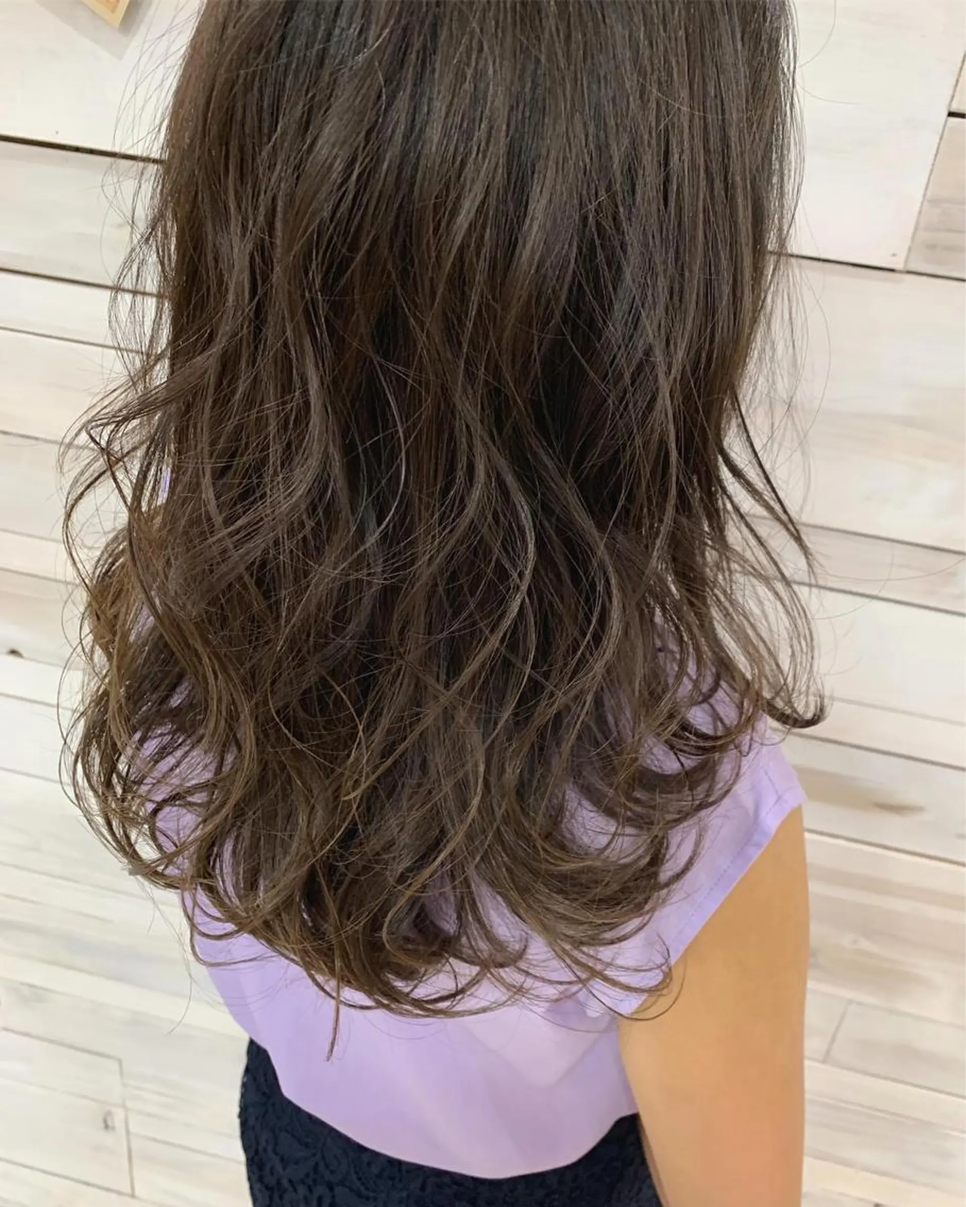 セミロング カット ヘアカラー ハッシュカット/ボブ /レイヤー/彩奈のヘアスタイル