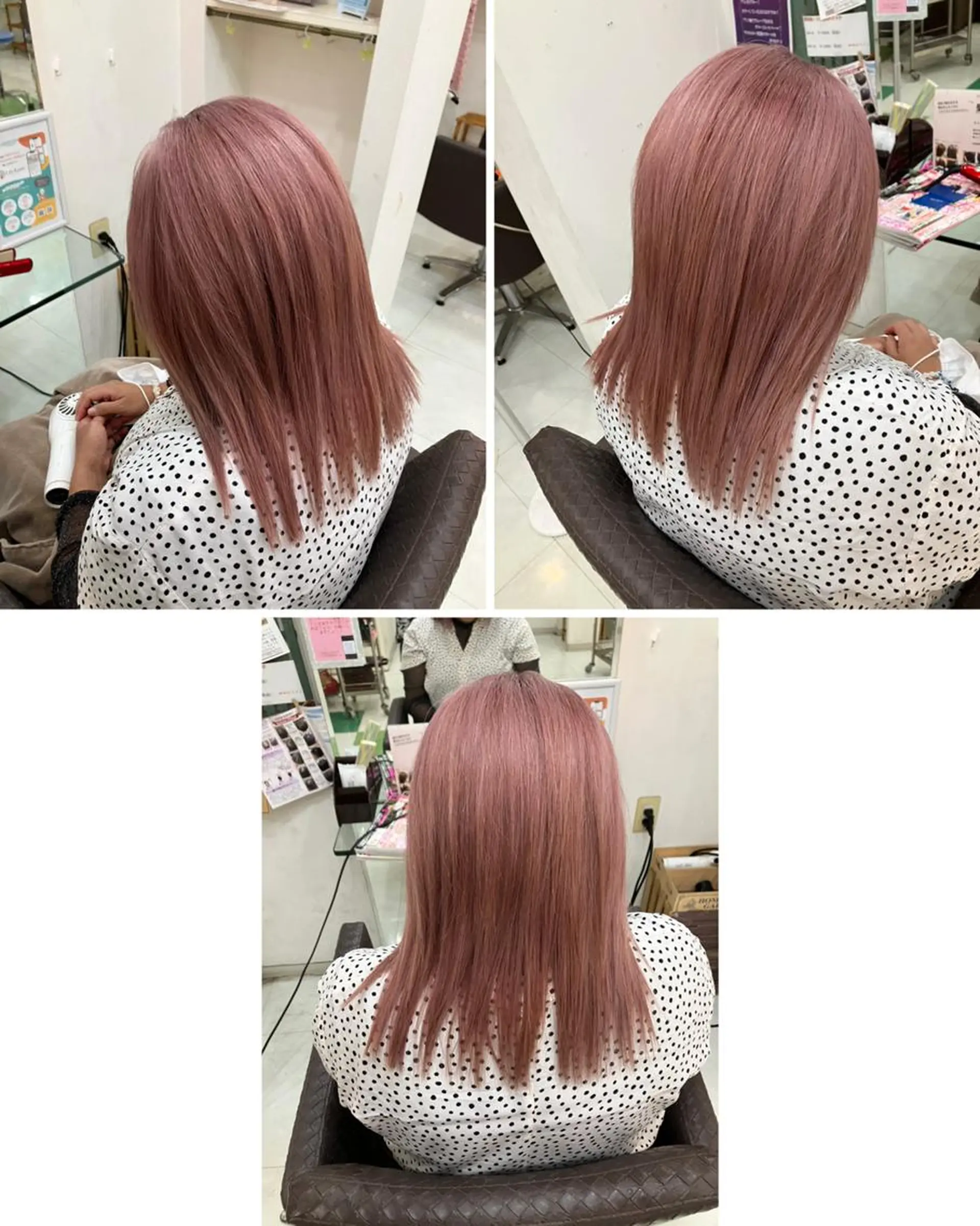 ミディアム ヘアカラー トリートメント 💐Lilas Jeanesse💐のヘアスタイル