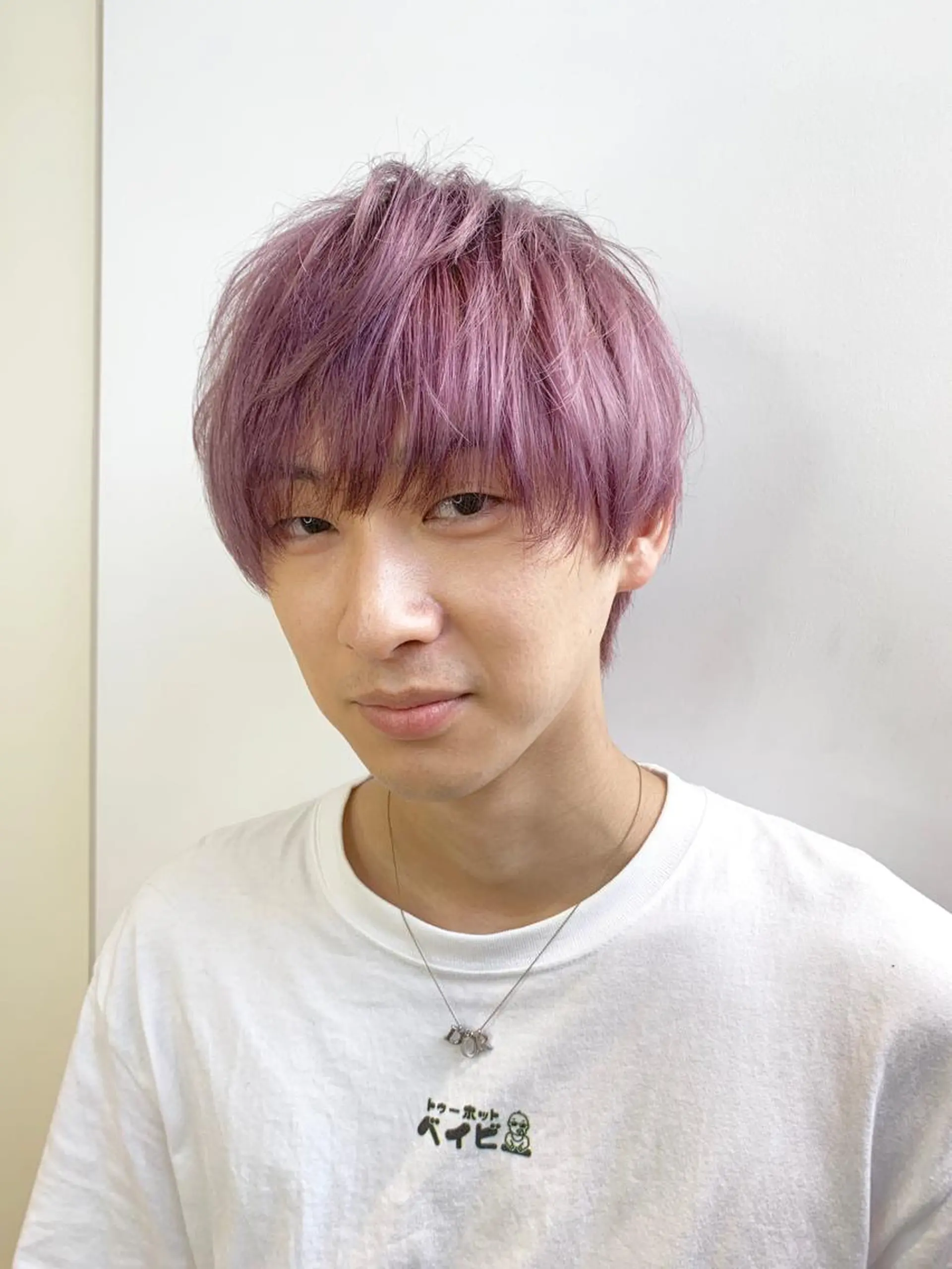 ショート カラー ブリーチ ケアブリーチ ピンクカラー パープルカラー トリートメント Le'a渋谷所属・インナーエクステ渋谷 🦋KAJIのヘアスタイル