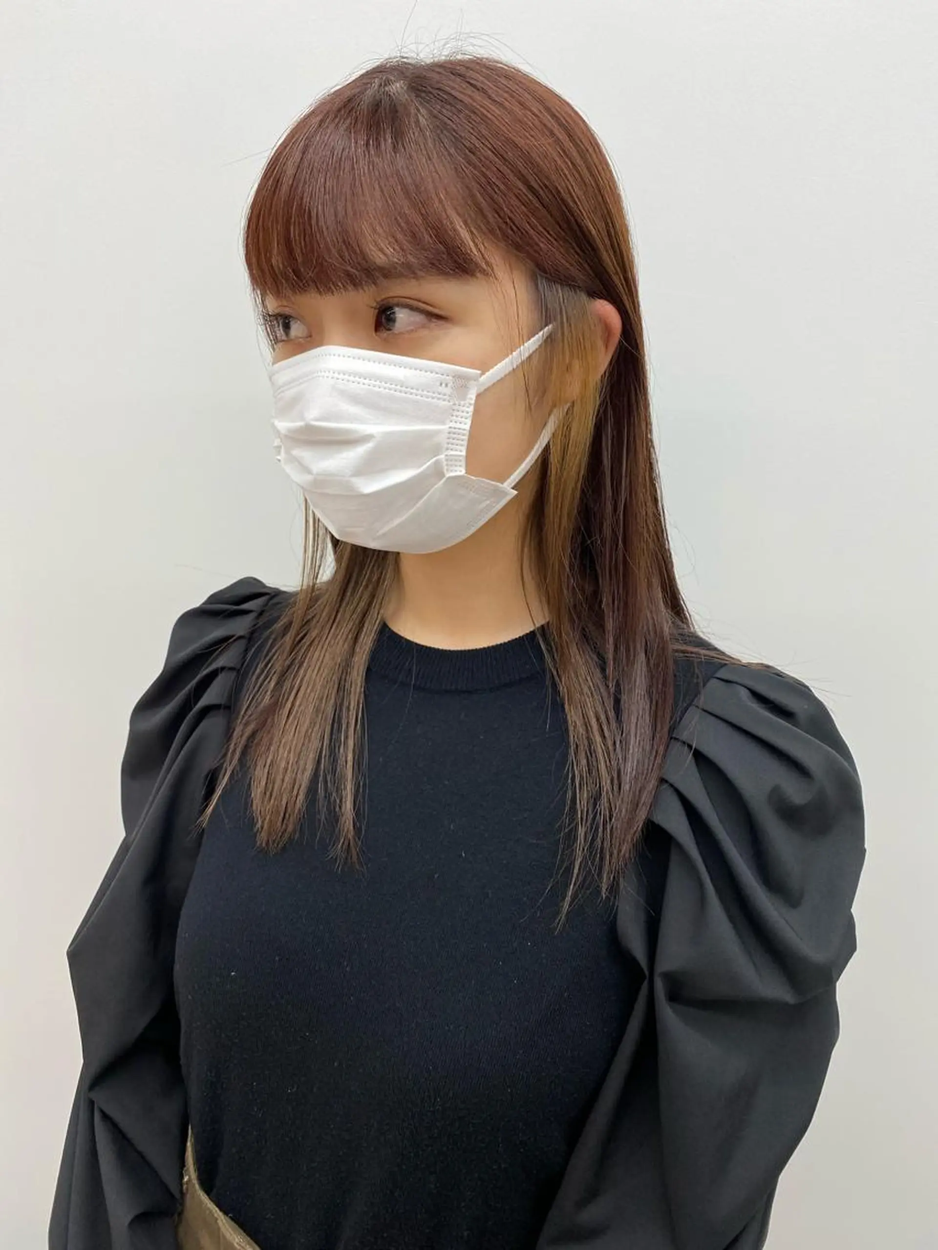 ミディアム カラー カット ヘアカラー トリートメント 仲川 和人のヘアスタイル