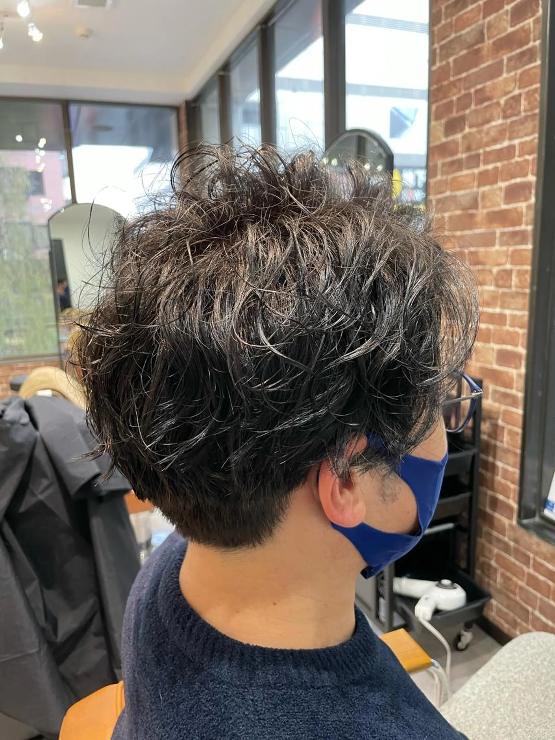 ショート カラー パーマ メンズ マッシュ メンズパーマ メンズショート ツーブロック 黒髪 カット ヘッドスパ share salon 「JAM」吉祥寺所属・ショート/酸スト/ 髪質改善/小林のヘアスタイル