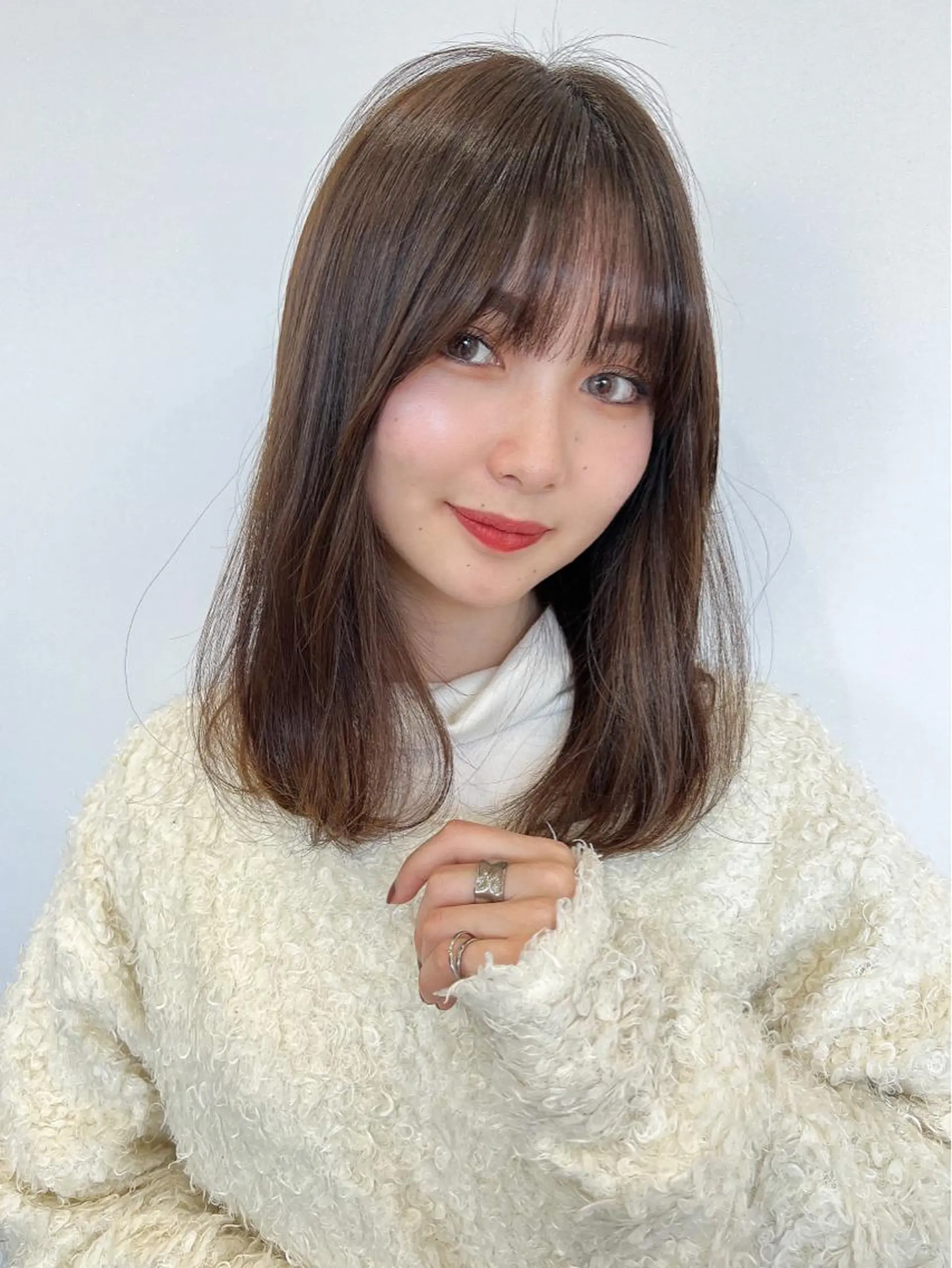 ミディアム カラー カット ヘアカラー 韓国ヘア×髪質改善 /yoshikaのヘアスタイル
