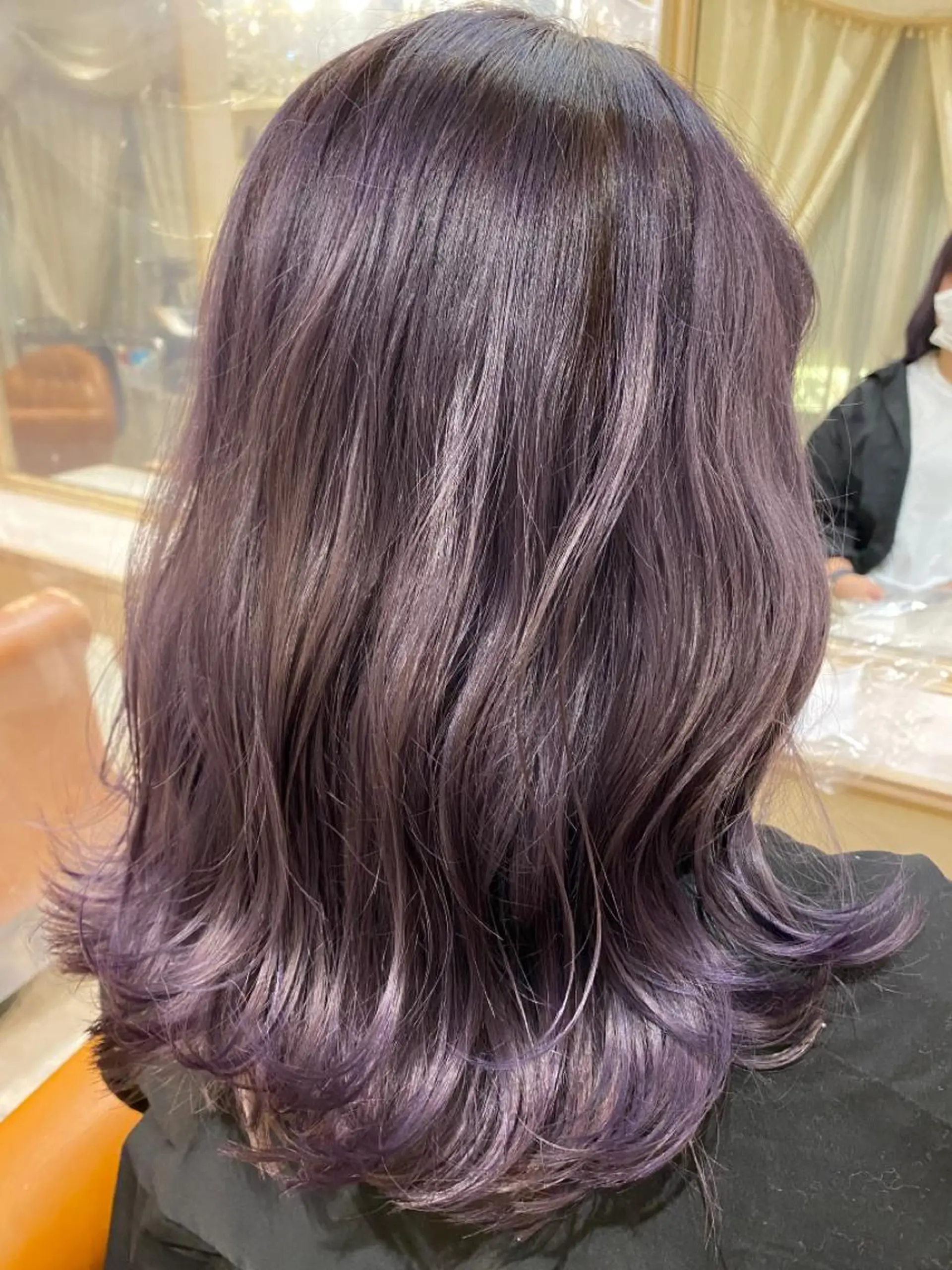 セミロング カラー ブリーチ ケアカラー ラベンダーカラー Hair Salon JEUNESSE所属・【髪質改善】加藤 崇徳のヘアスタイル