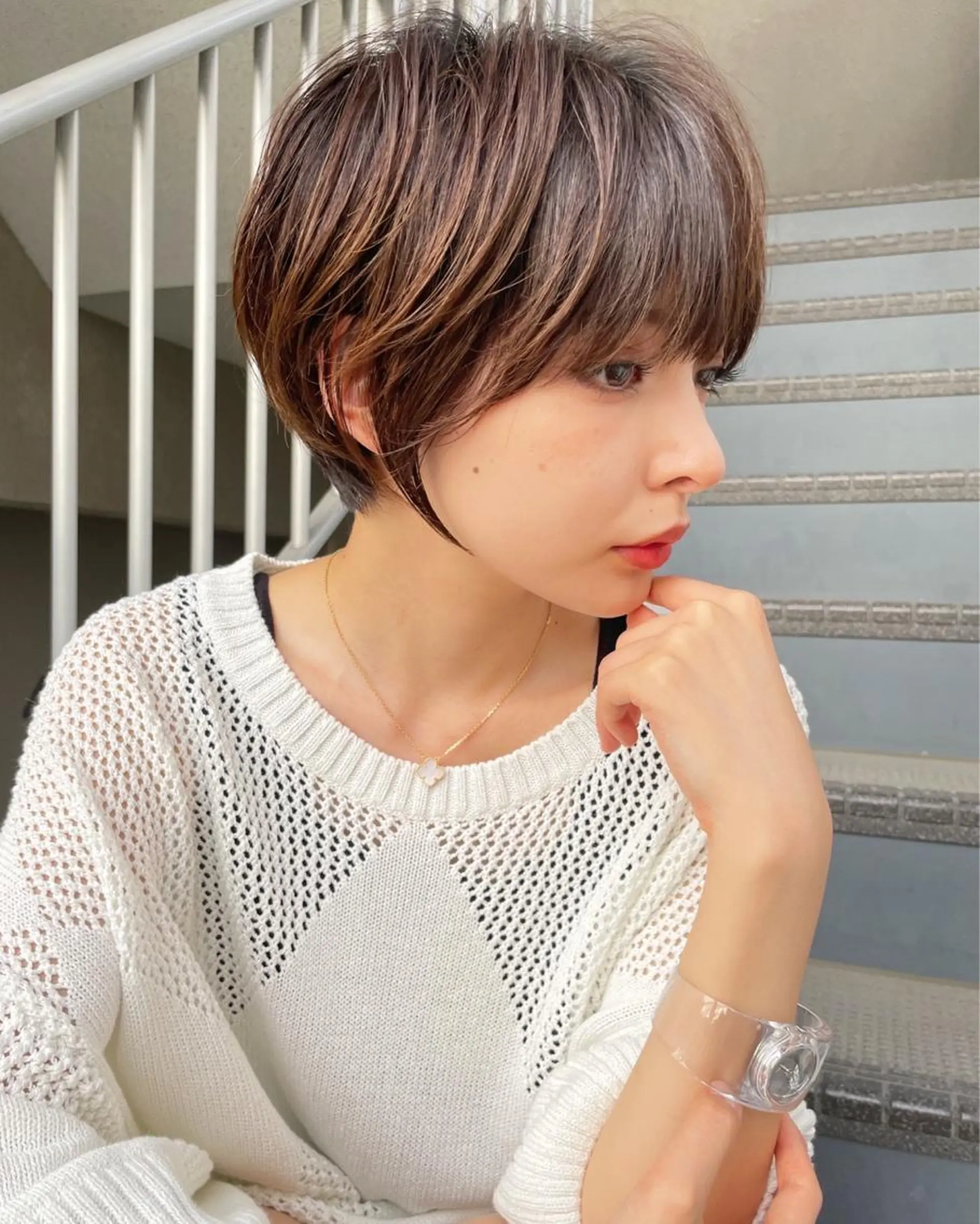 ショート 💛うる艶ハイトーン LEON💛のヘアスタイル
