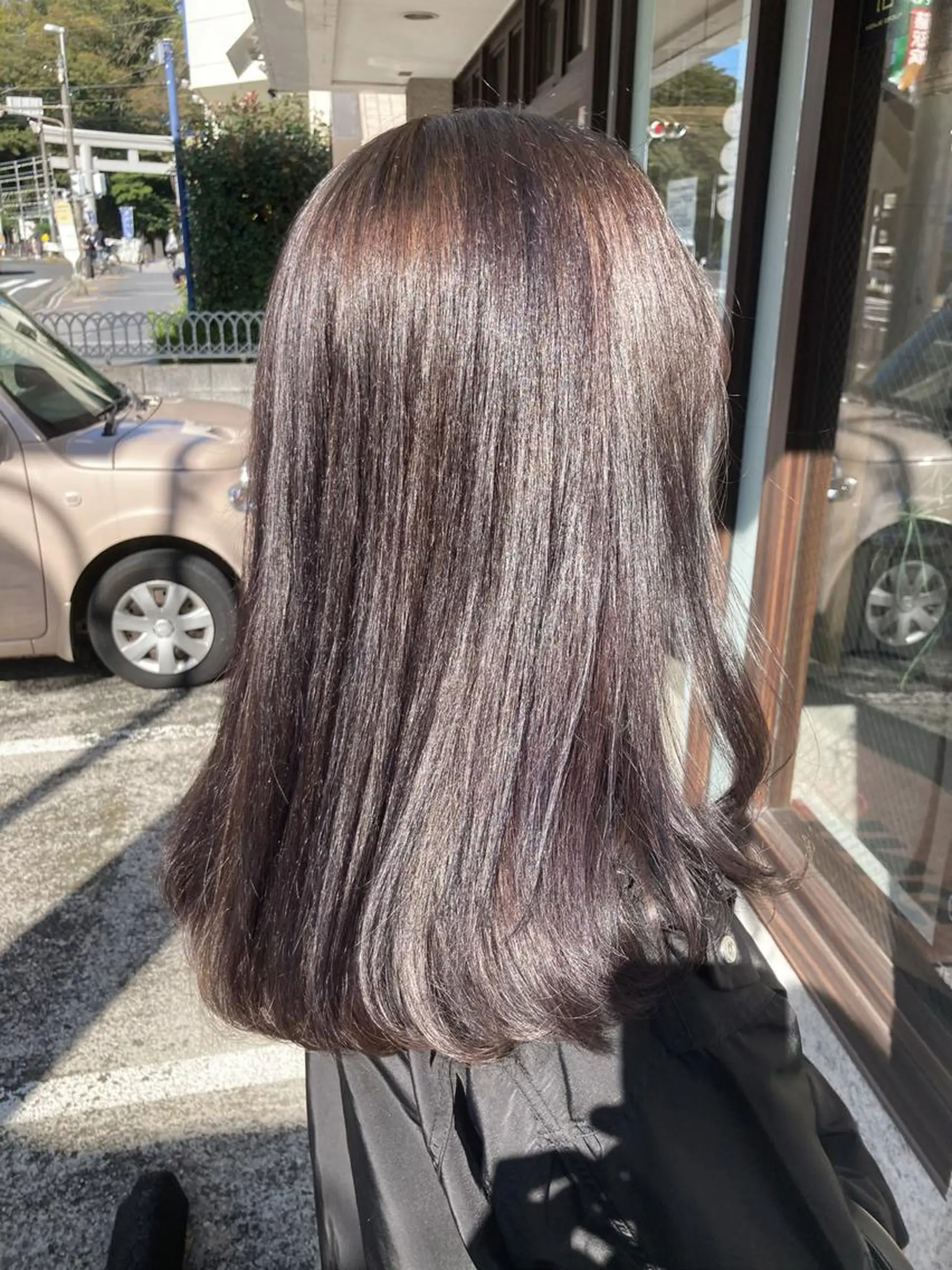 セミロング ハイライト ヘアカラー 永井 大希のヘアスタイル