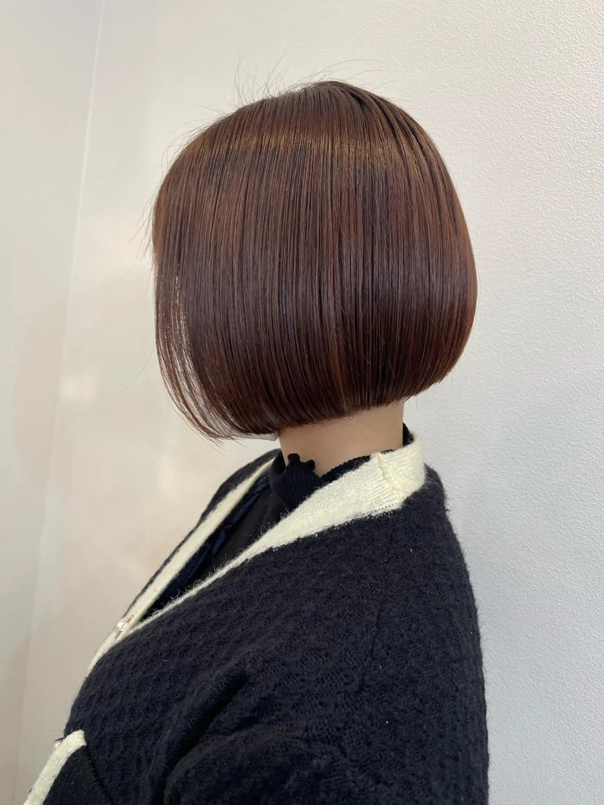 ショート カラー ボブ 艶髪とアイラッシュ ❤️関根悠のヘアスタイル