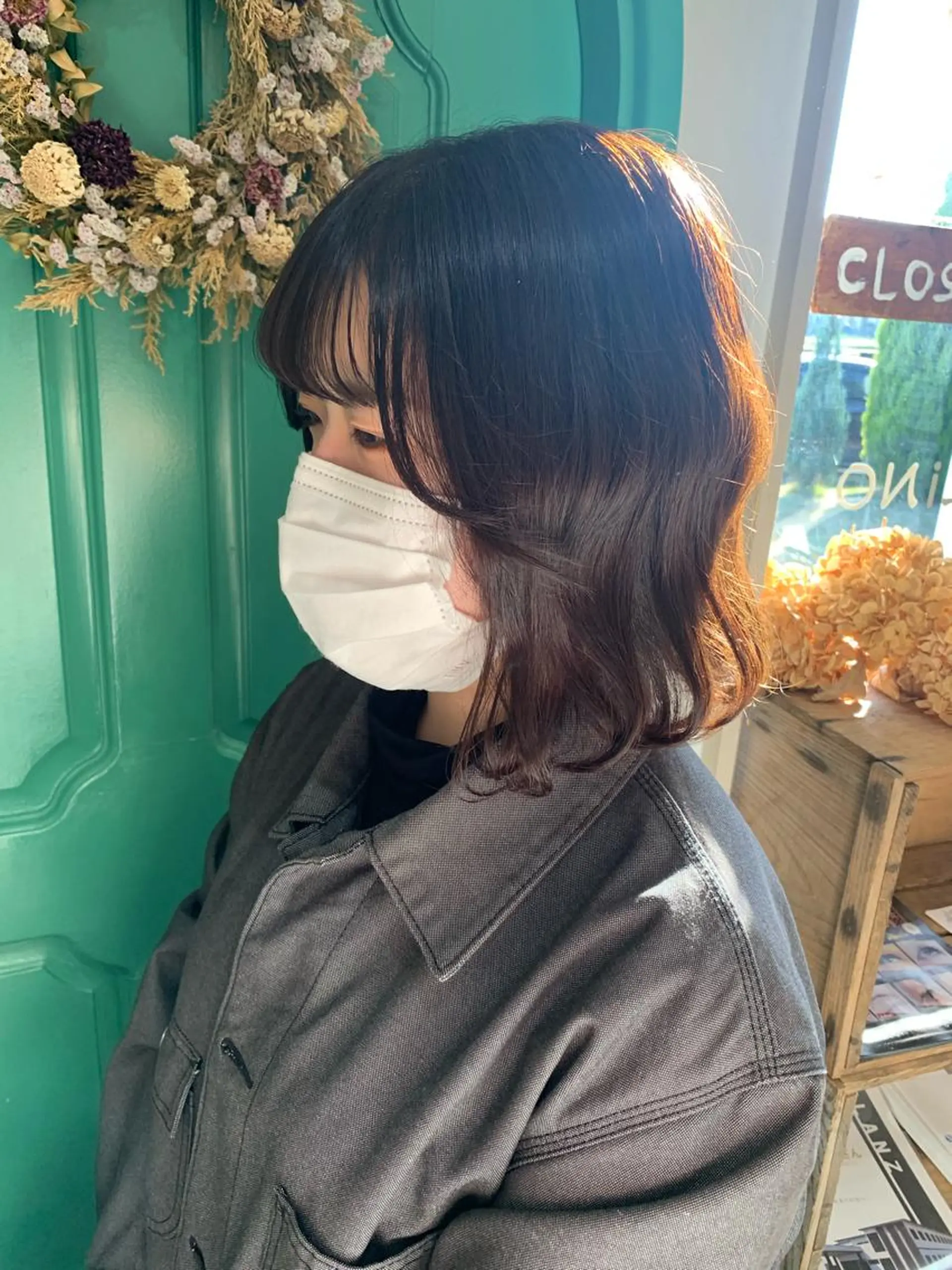 ショート カット ヘアカラー トリートメント 佐藤 美咲のヘアスタイル