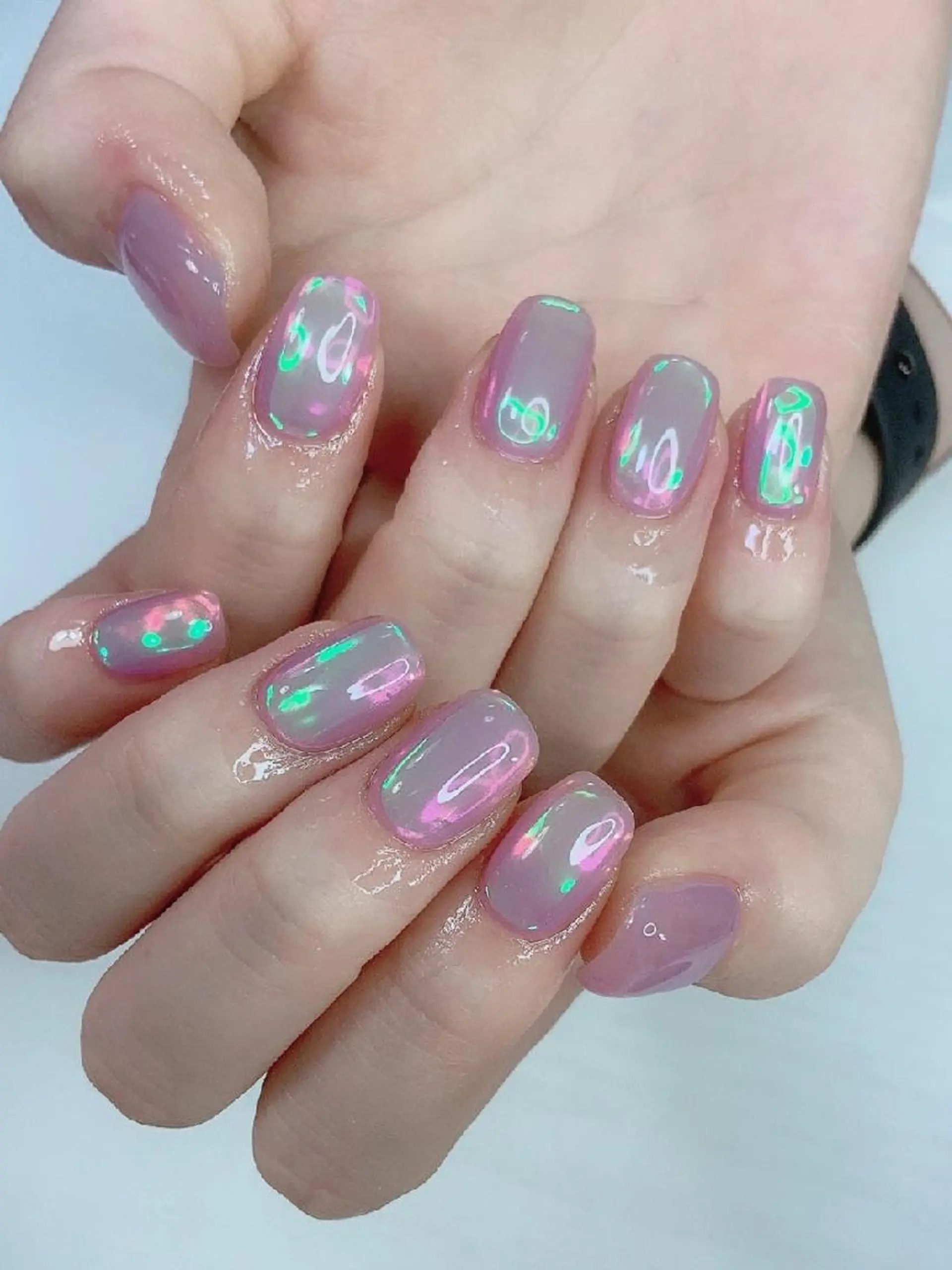 ネイル 氷ネイル・うるうるネイル   MAKInailのネイルデザイン