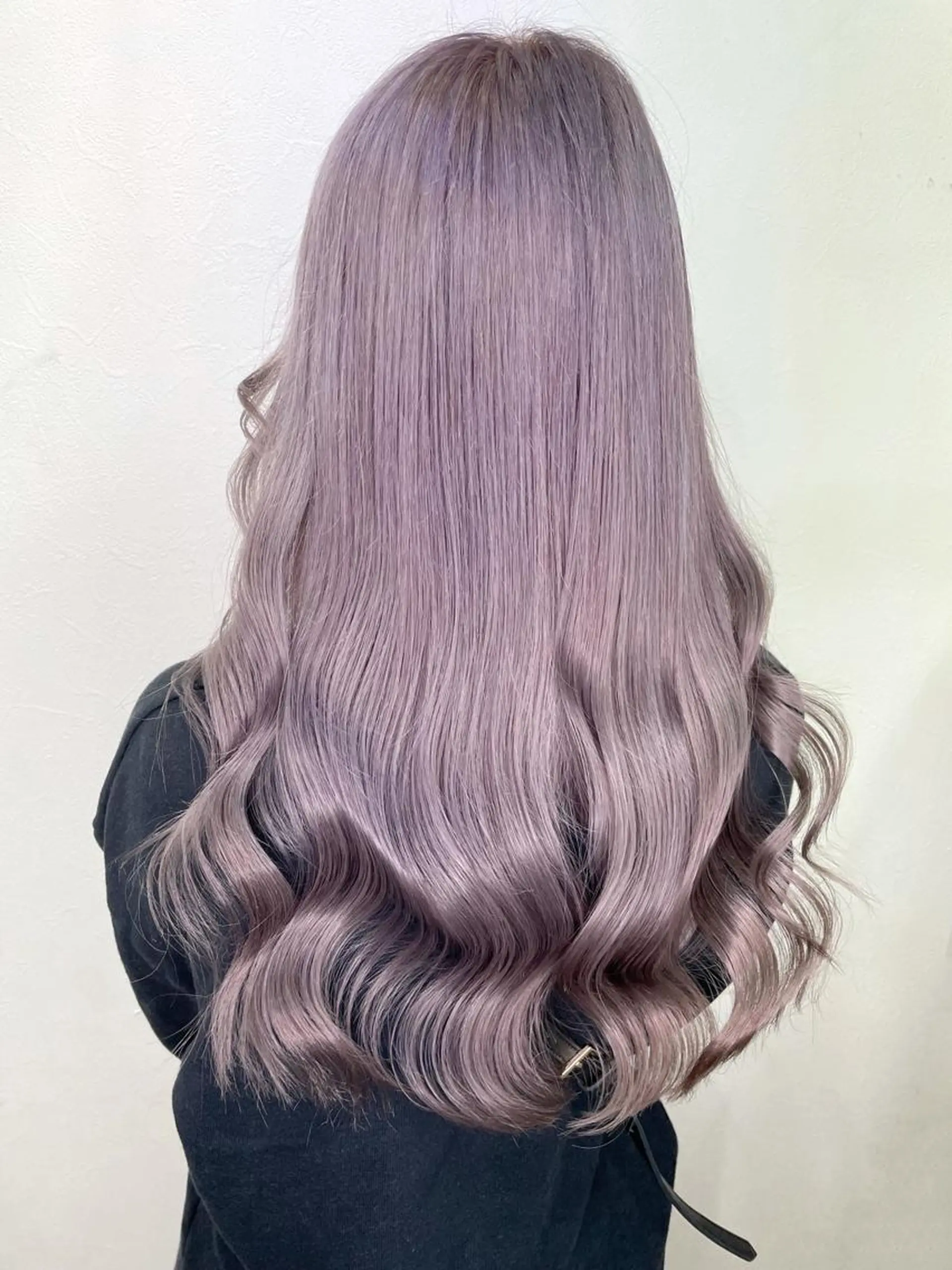 ロング カラー アッシュ パープルカラー パープルアッシュ シルバー 池袋🧡ダブルカラー /馴染ませエクステのヘアスタイル