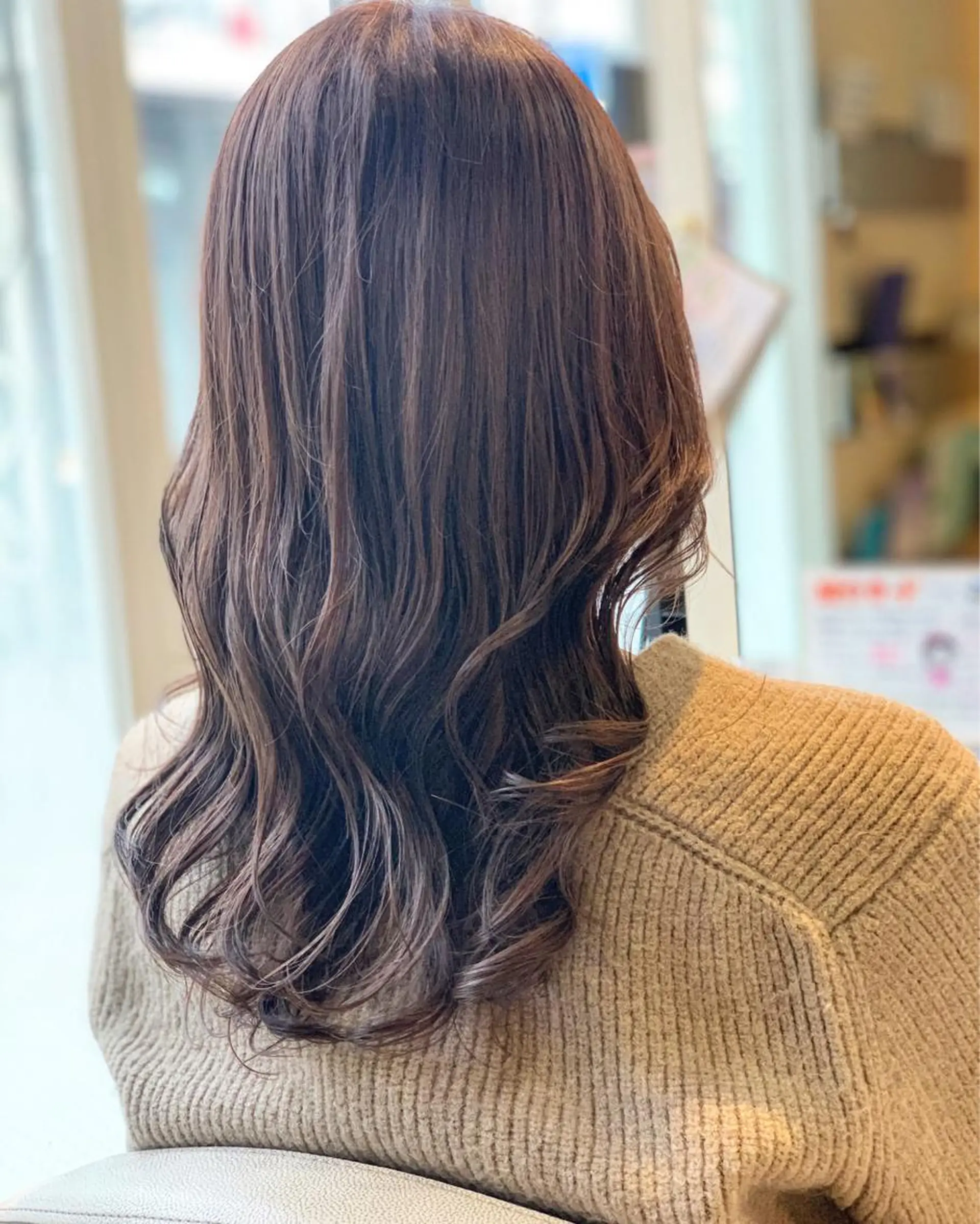 セミロング カット パーマ トリートメント 本田 卓也のヘアスタイル