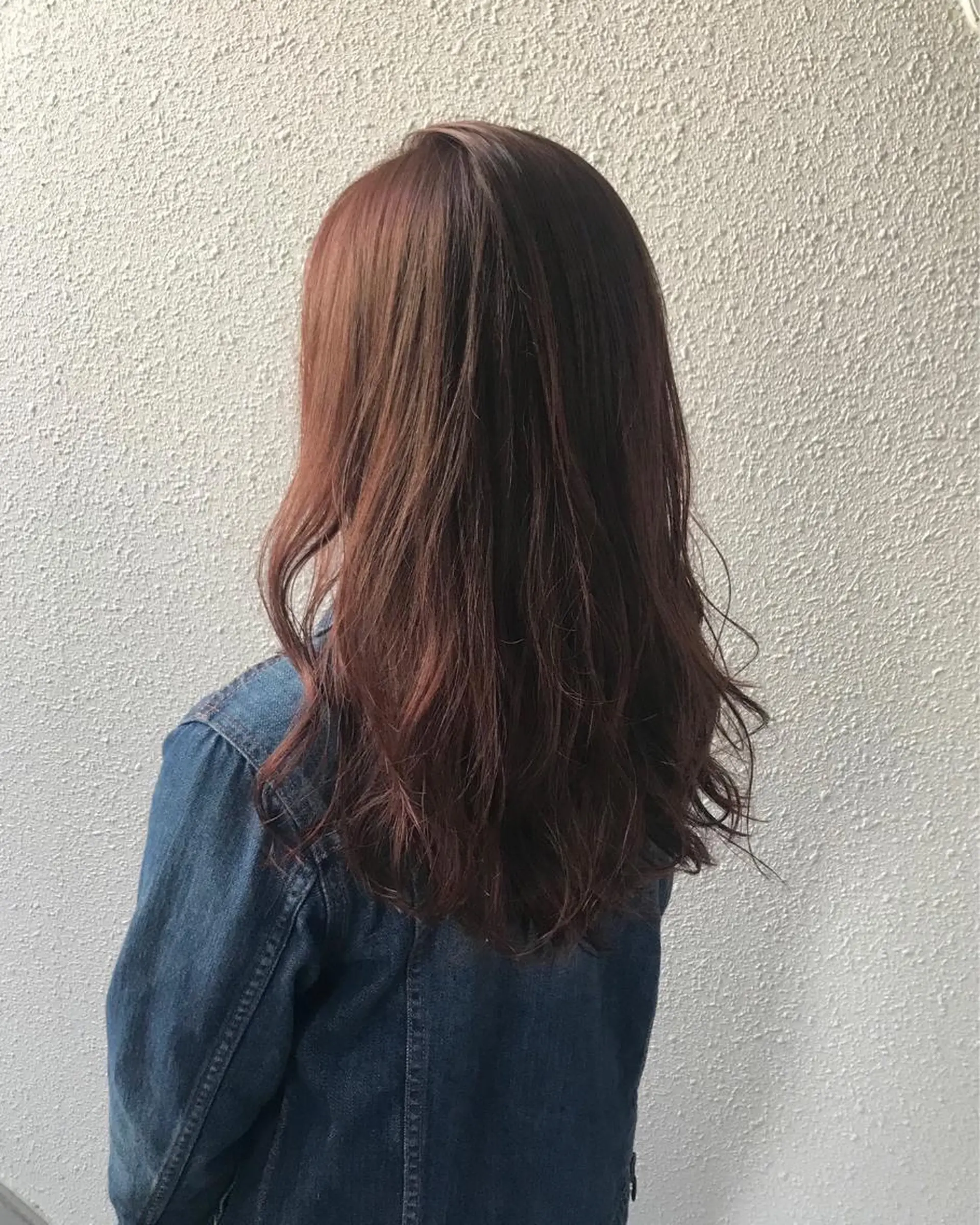 セミロング カラー ピンクカラー インナーカラー/天神 ブリーチ/吉田のヘアスタイル