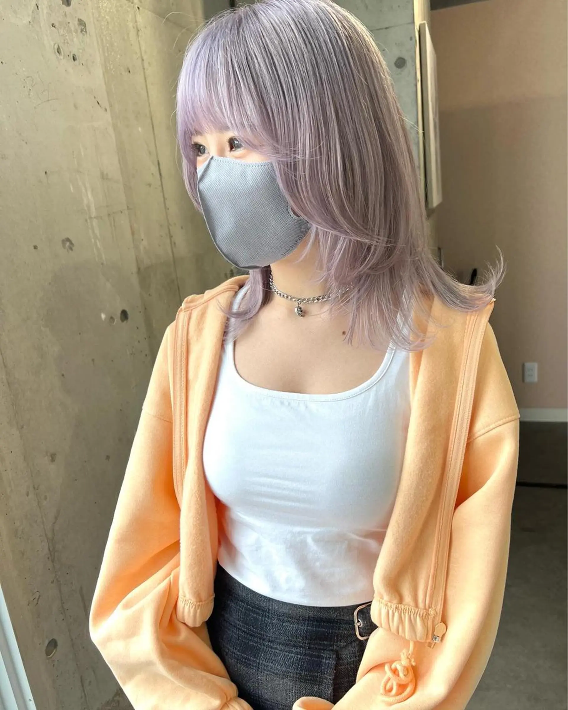 ミディアム カラー バレイヤージュ ブリーチ ケアブリーチ ハイライトカラー インナーカラー ヘアカラー トリートメント lani 天神大名/ブリーチのヘアスタイル