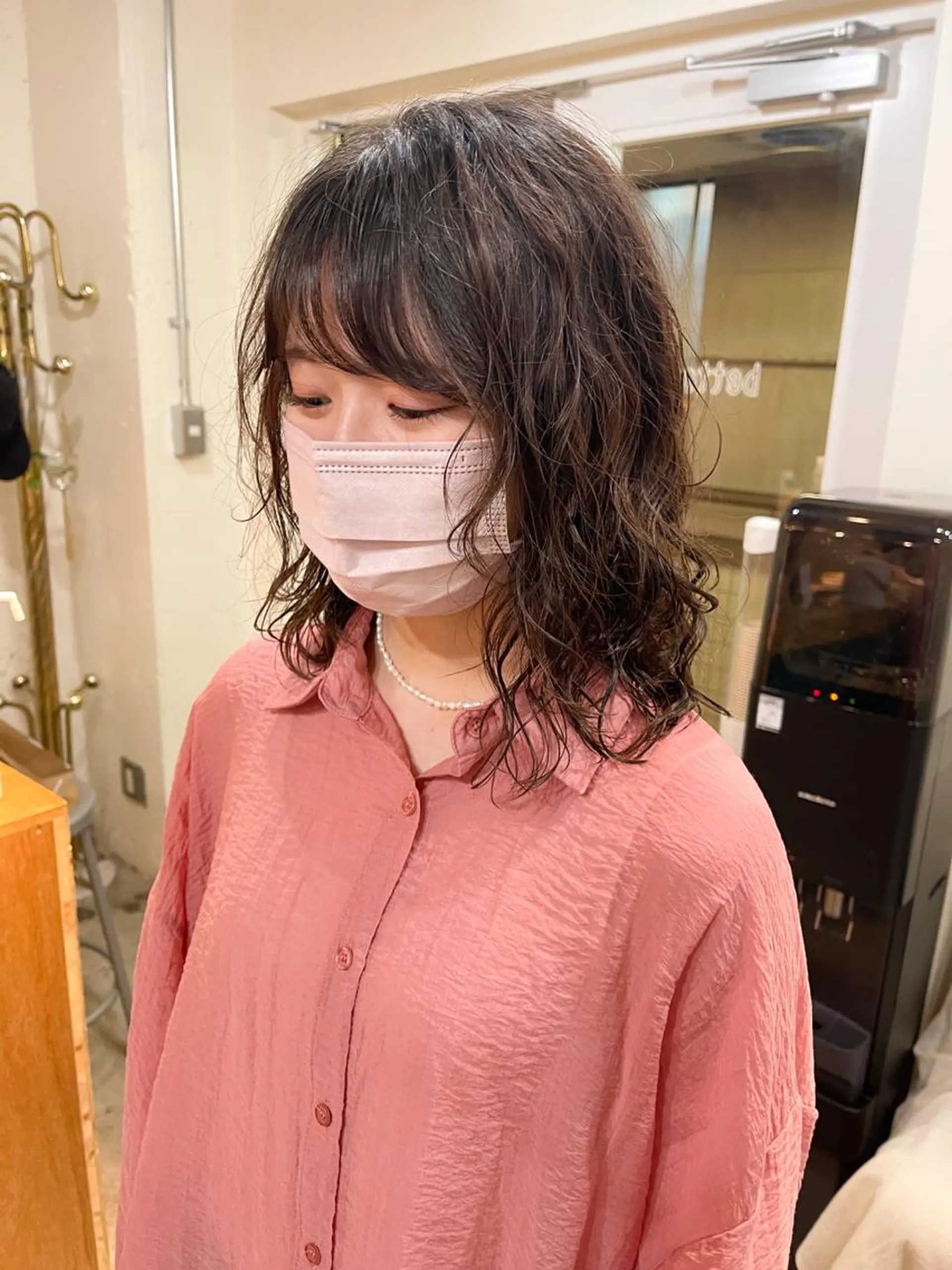 ミディアム パーマ クロエ新宿所属・❏アンニュイパーマ 川原畑 拓也❏のヘアスタイル