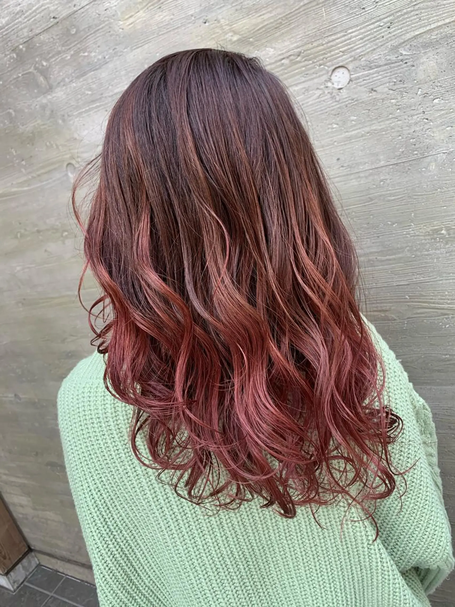 セミロング カラー ヘアカラー トリートメント 天野 開のヘアスタイル