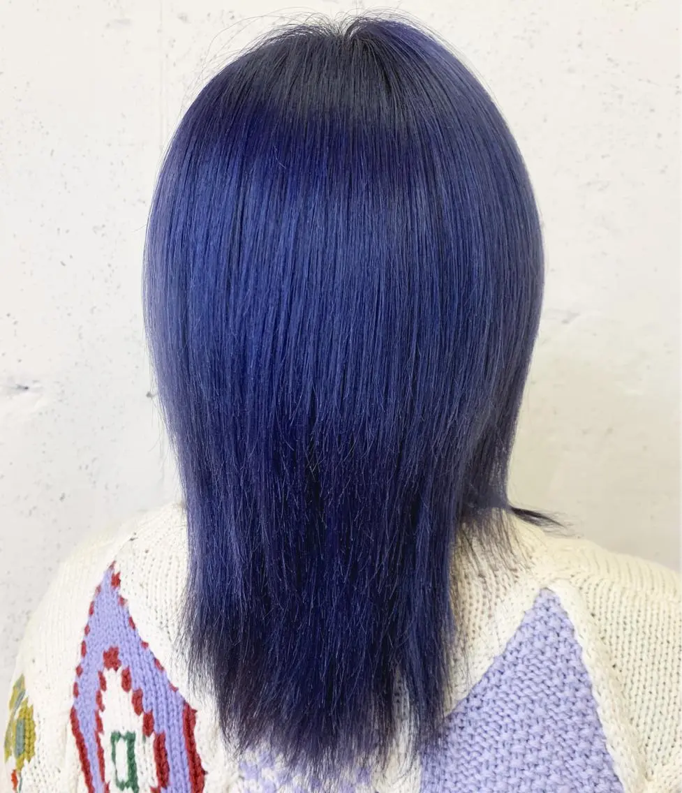 ミディアム カラー 透明感ハイトーン🦄 キラ🌈のヘアスタイル