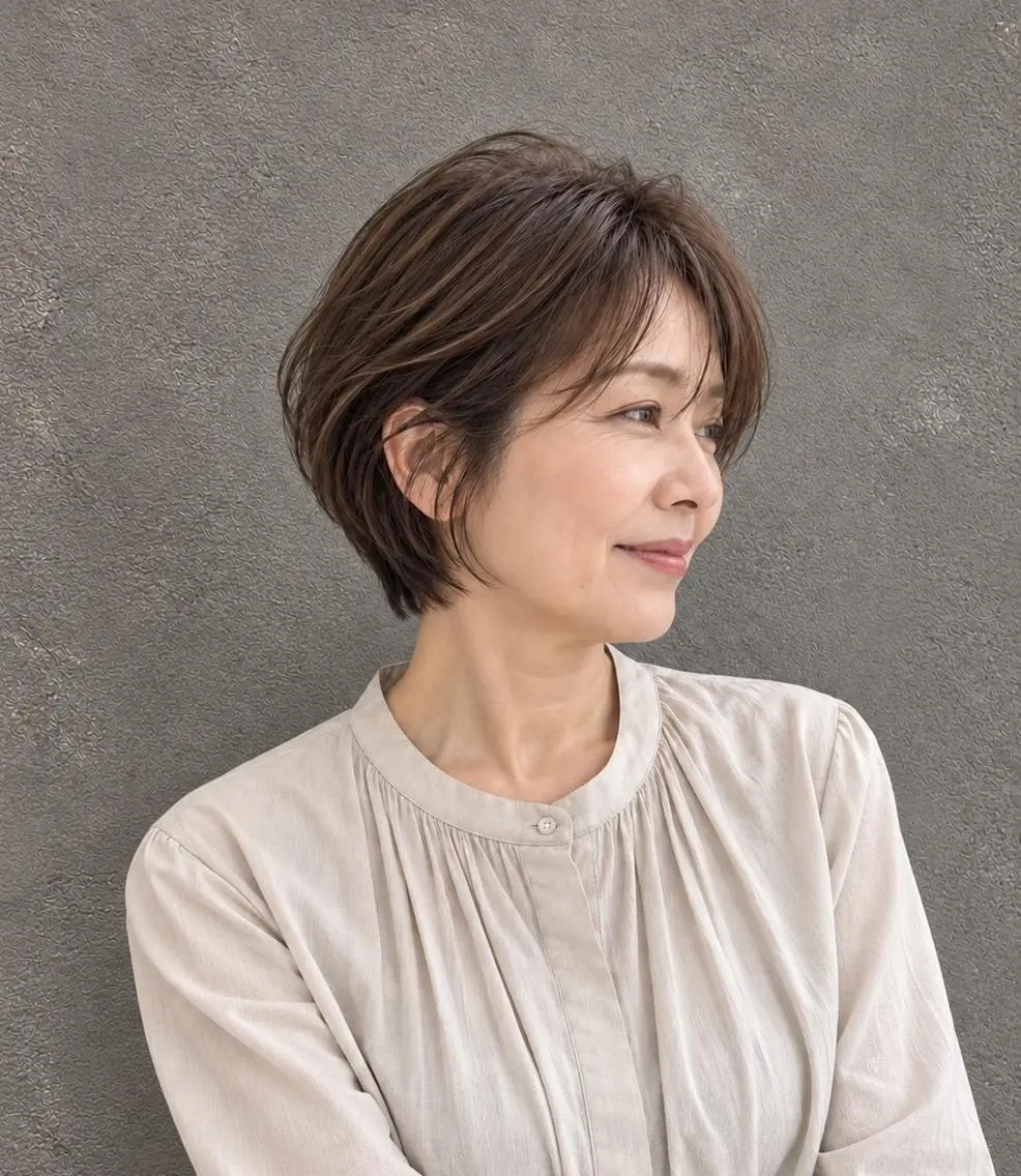 ショート カラー 脇田 麗乃のヘアスタイル