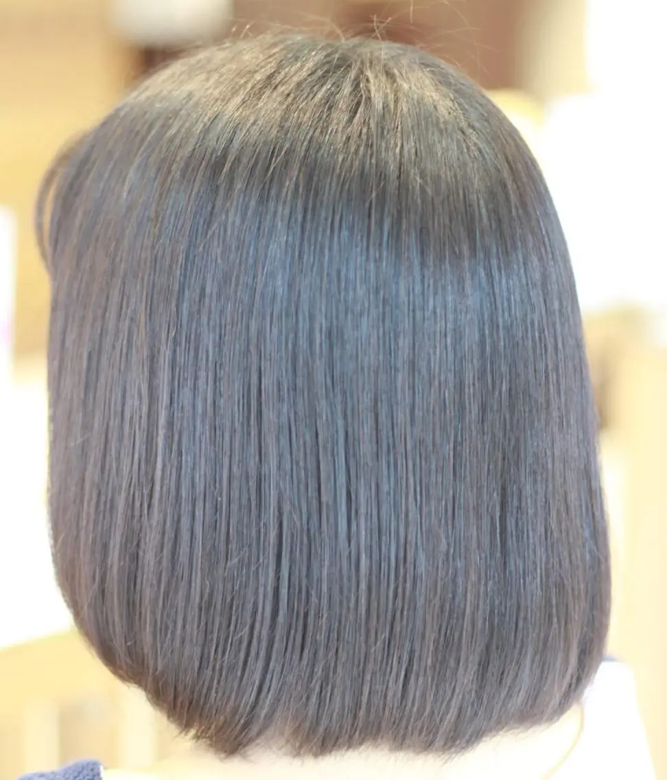 ミディアム パーマ 縮毛矯正 石川 雅貴のヘアスタイル